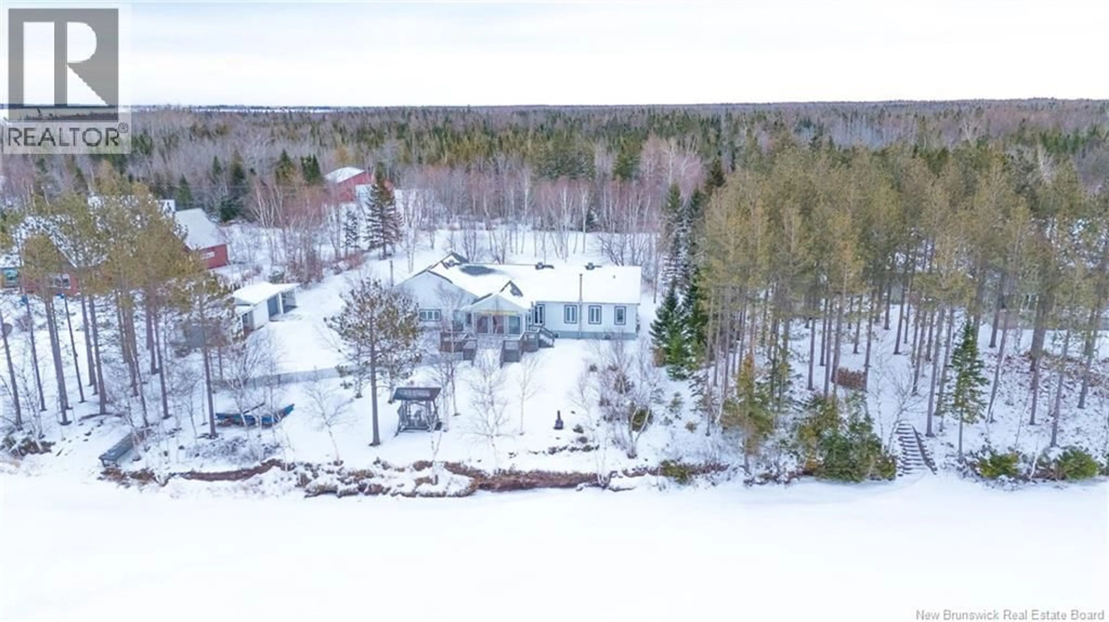 A pic from outside/outdoor area/front of a property/back of a property/a pic from drone, forest/trees view for 259 DES RIVERAINS ROAD, Pokemouche New Brunswick E8P0A1