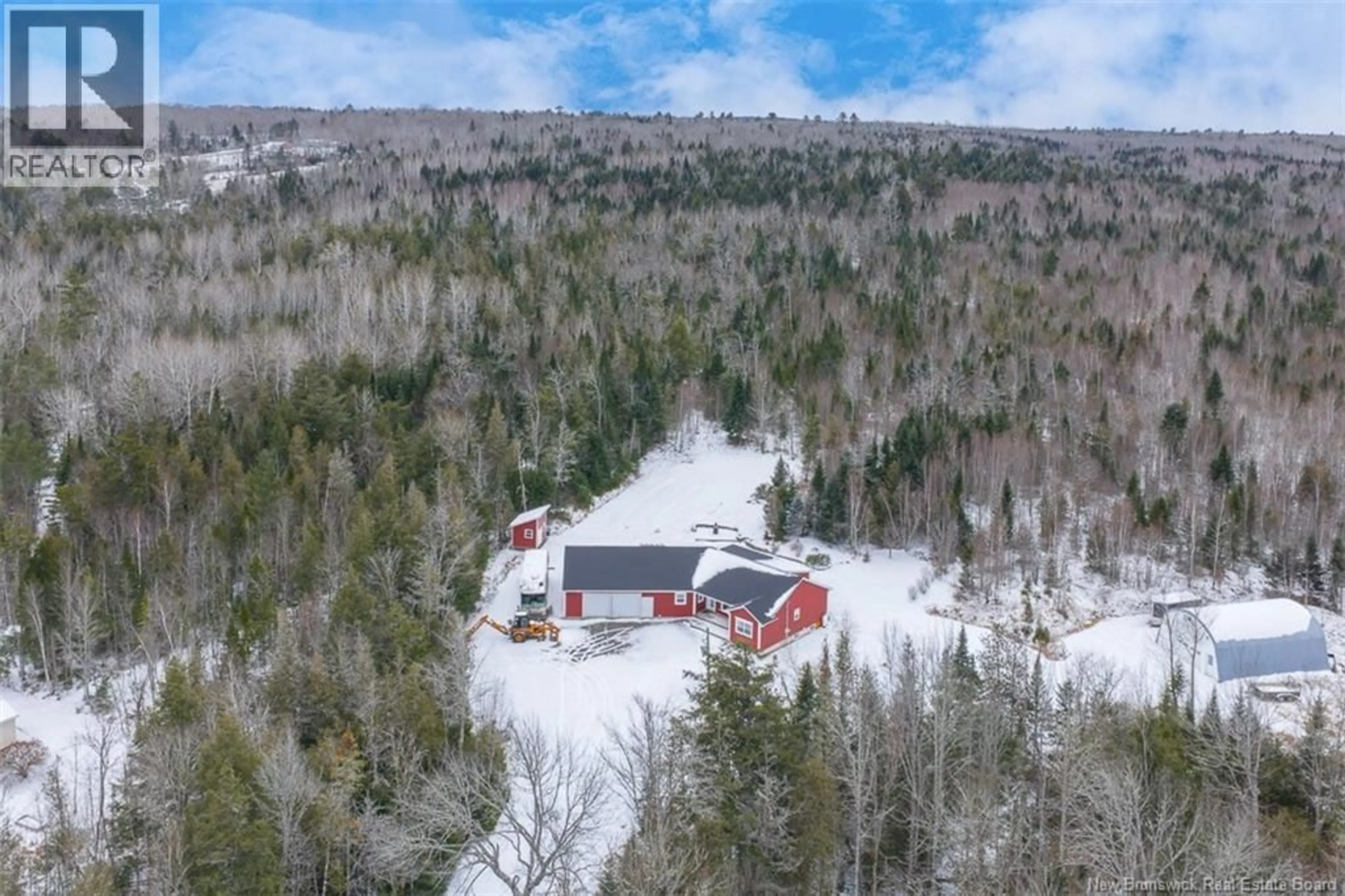 A pic from outside/outdoor area/front of a property/back of a property/a pic from drone, unknown for 45 615 ROUTE, Jewetts Mills New Brunswick E6L1M3