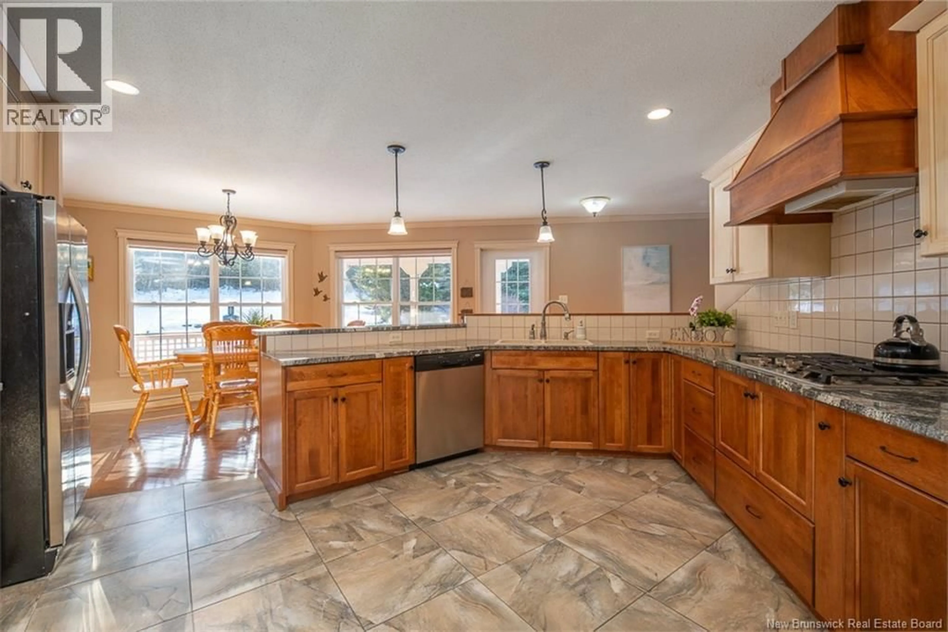 Open concept kitchen, ceramic/tile floor for 45 615 ROUTE, Jewetts Mills New Brunswick E6L1M3