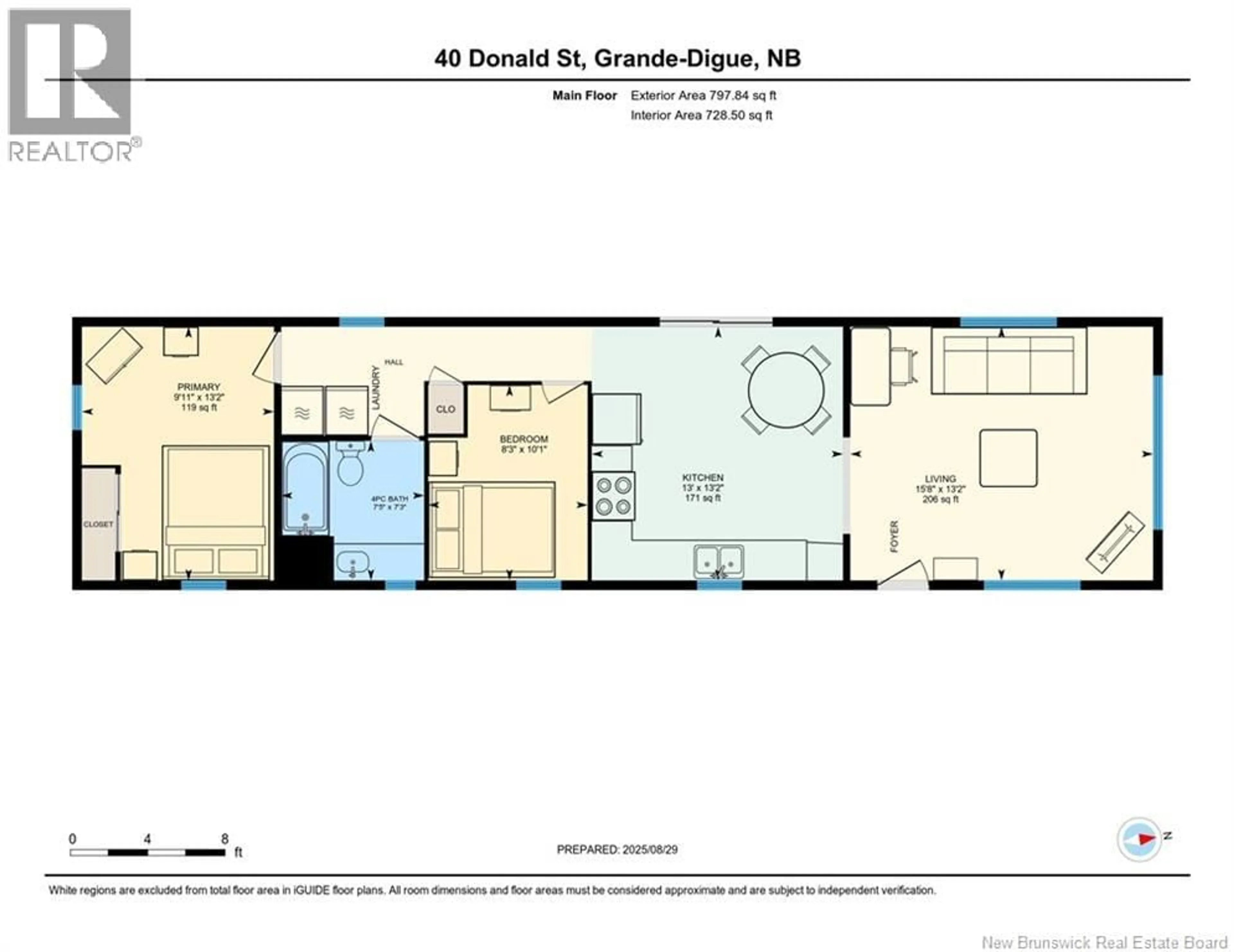 Floor plan for 40 DONALD STREET, Grande-Digue New Brunswick E4R4G5