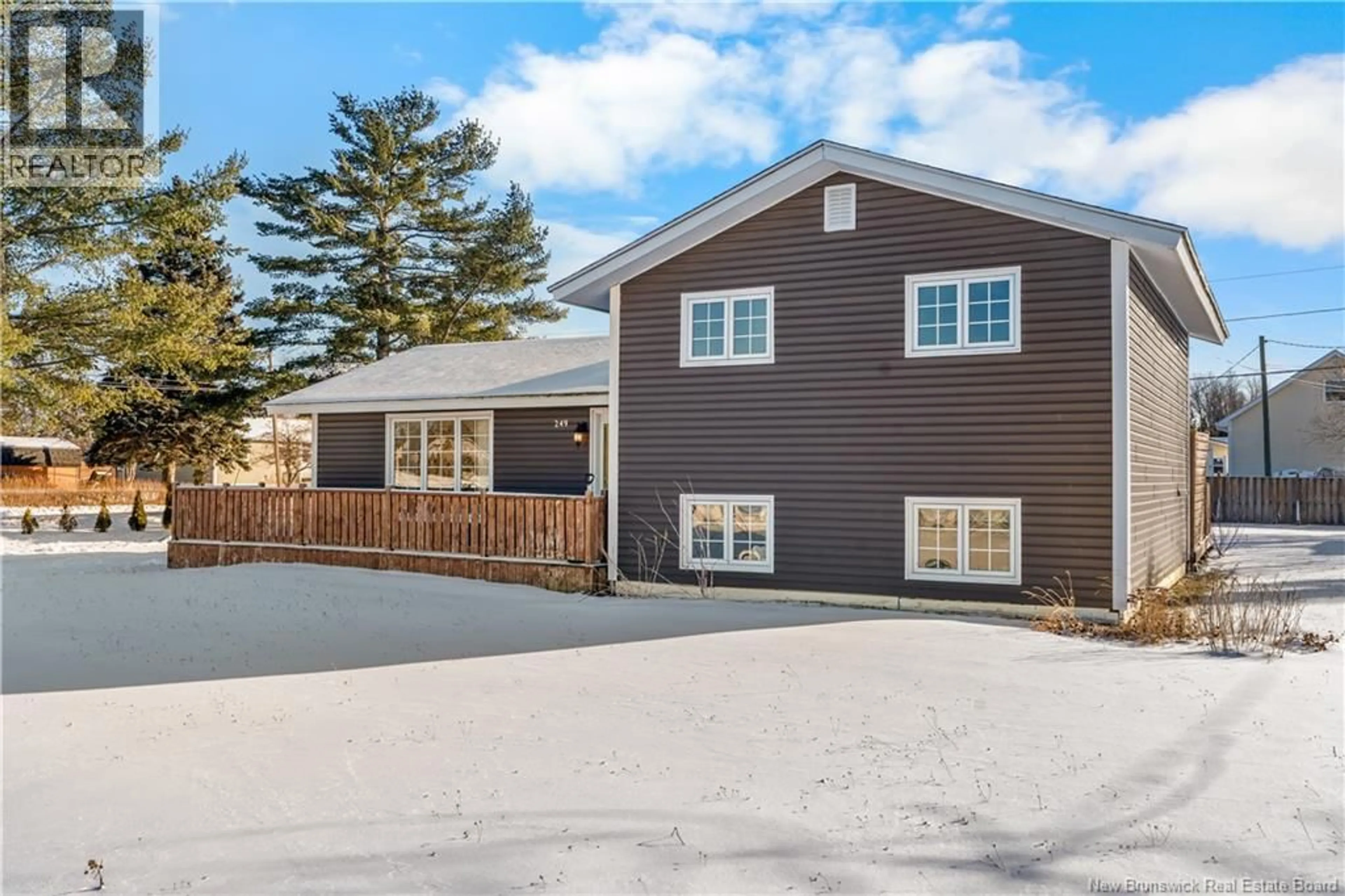 A pic from outside/outdoor area/front of a property/back of a property/a pic from drone, street for 249 FOULEM RUE, Beresford New Brunswick E8K1M8