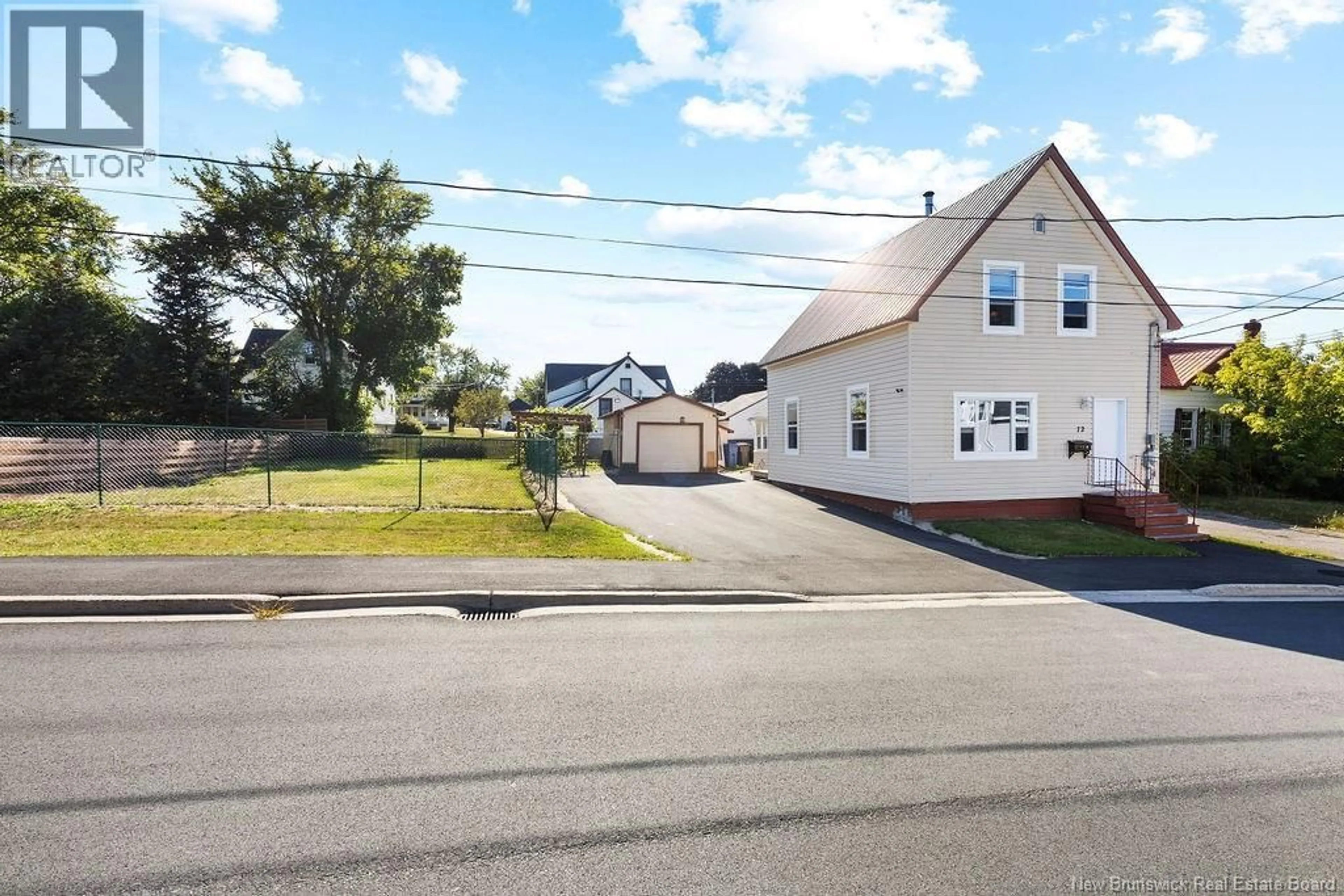 A pic from outside/outdoor area/front of a property/back of a property/a pic from drone, street for 72 CUNARD STREET, Miramichi New Brunswick E1N2T6