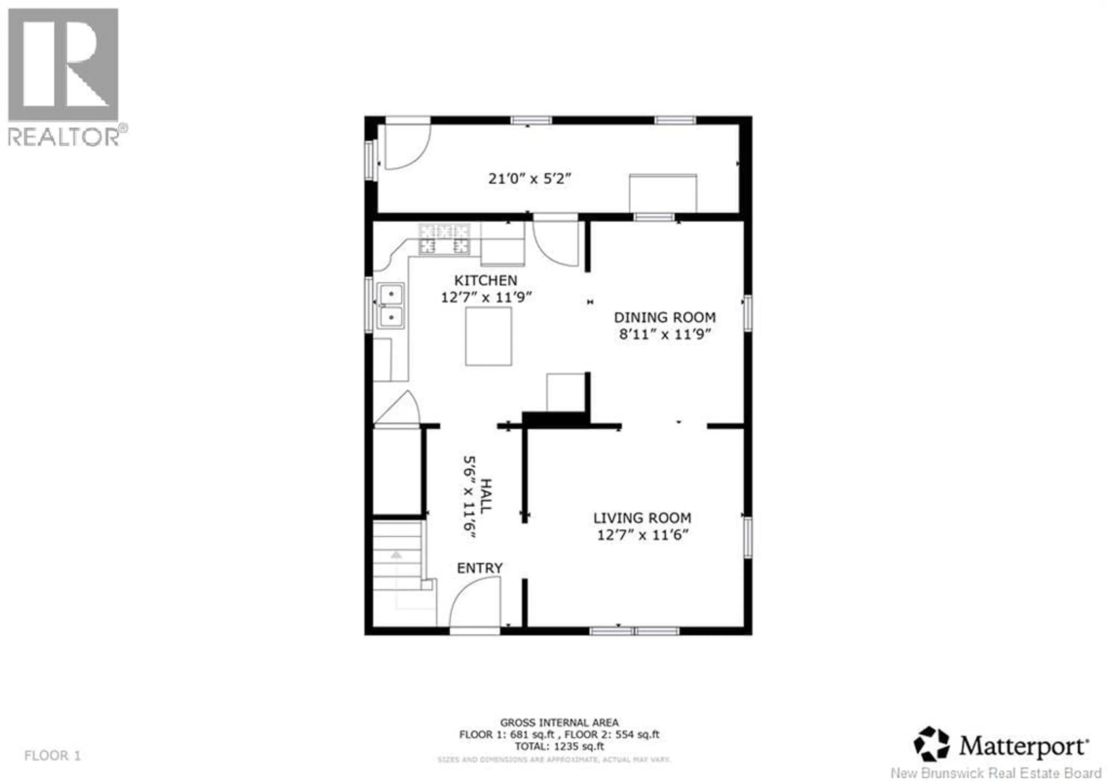 Floor plan for 43 SQUIRE STREET, Sackville New Brunswick E4L4K8