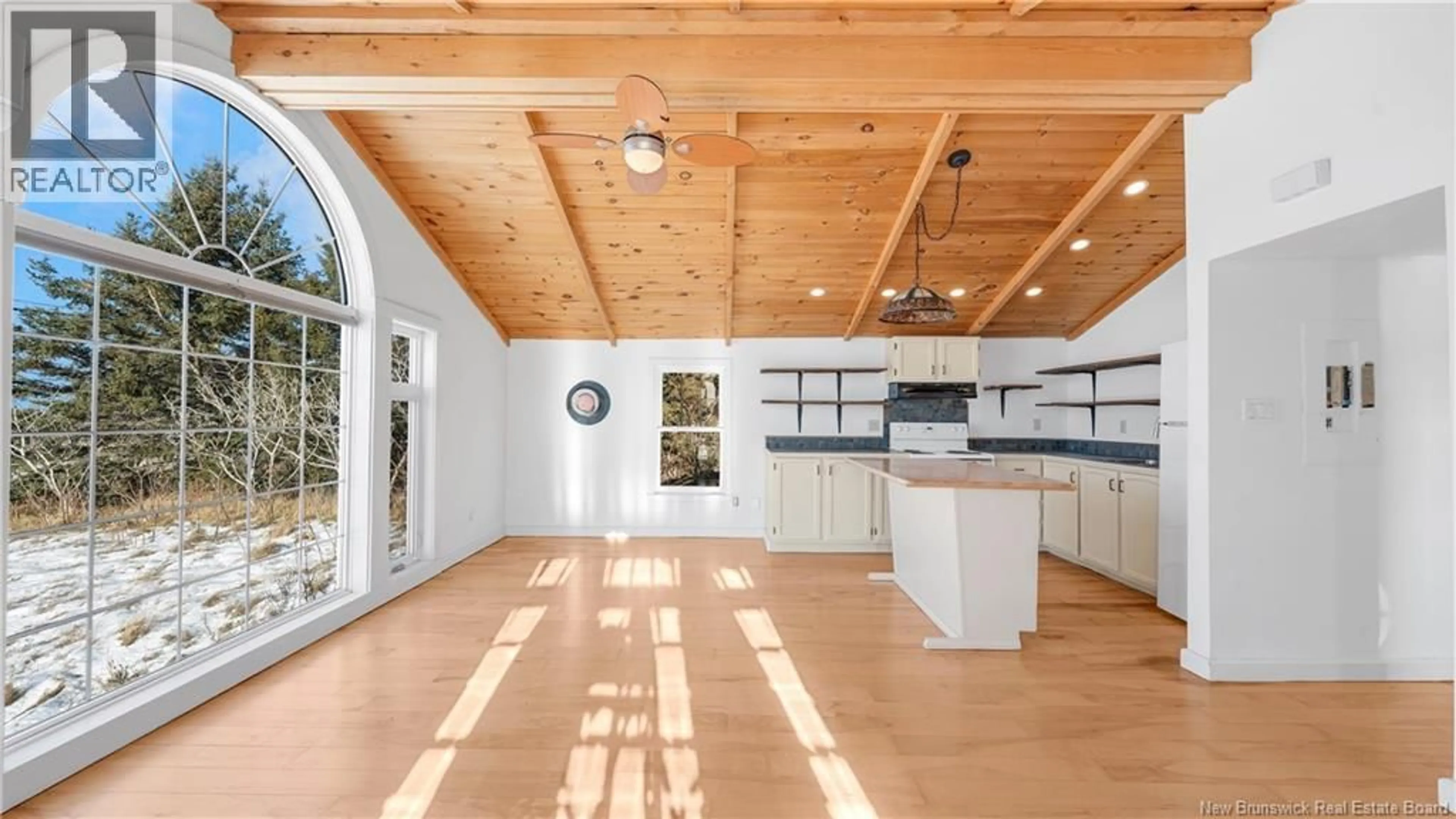 Open concept kitchen, wood/laminate floor for 3737 ROUTE 530, Grande-Digue New Brunswick E4R5H5