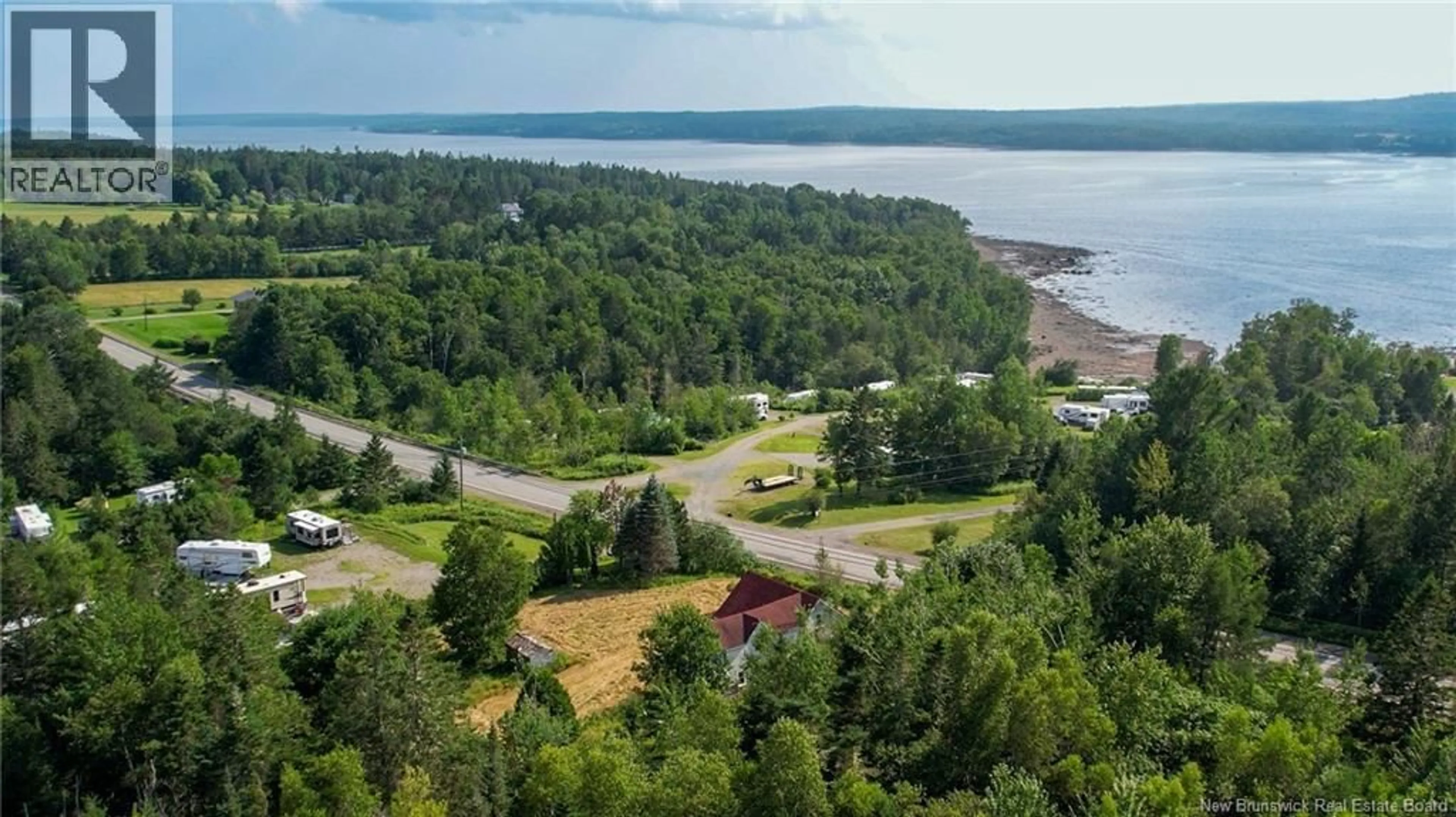 A pic from outside/outdoor area/front of a property/back of a property/a pic from drone, water/lake/river/ocean view for 3625 ROUTE 127, Bayside New Brunswick E5B2V3