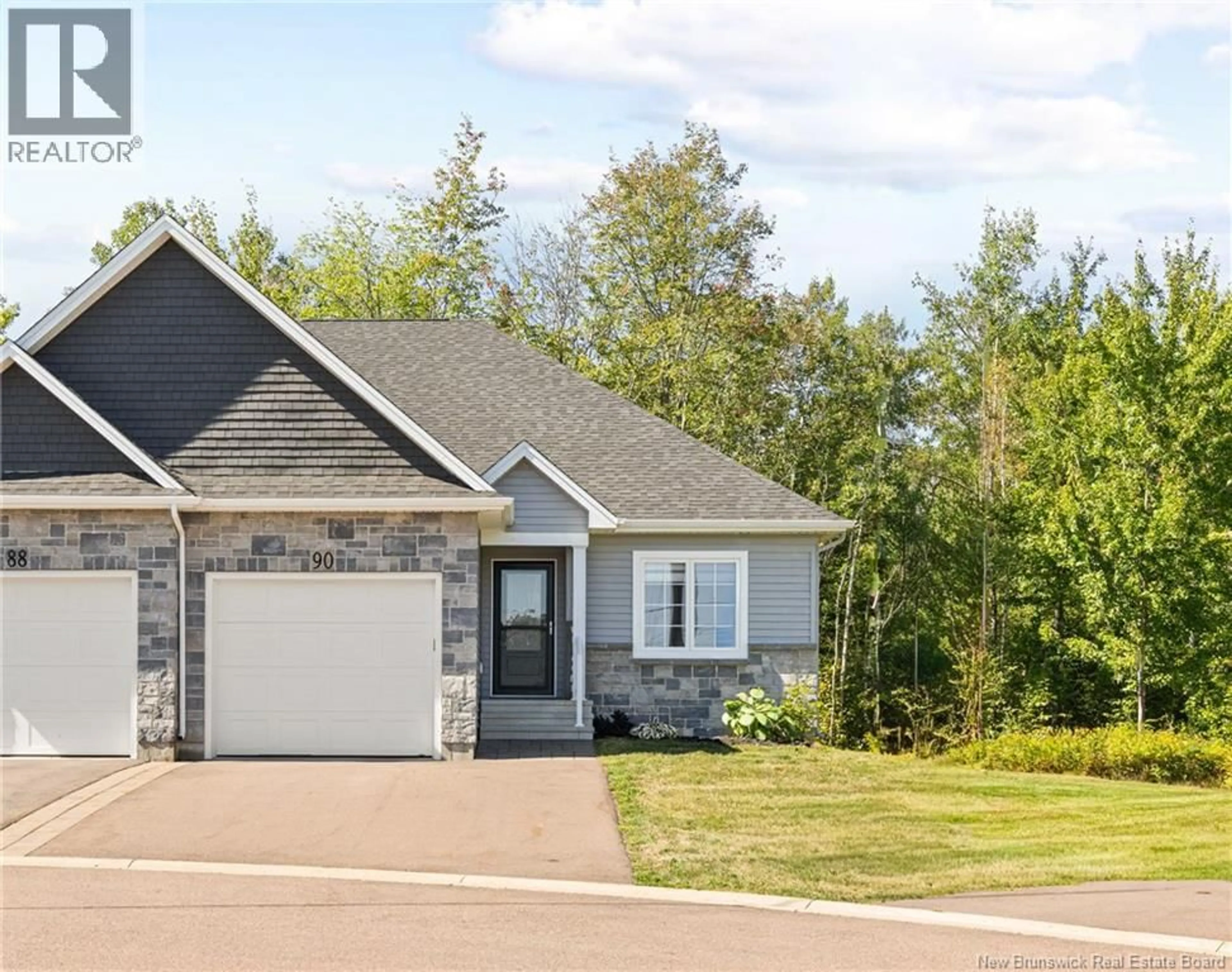 Home with vinyl exterior material, street for 90 DELPECH, Moncton New Brunswick E1G0X4