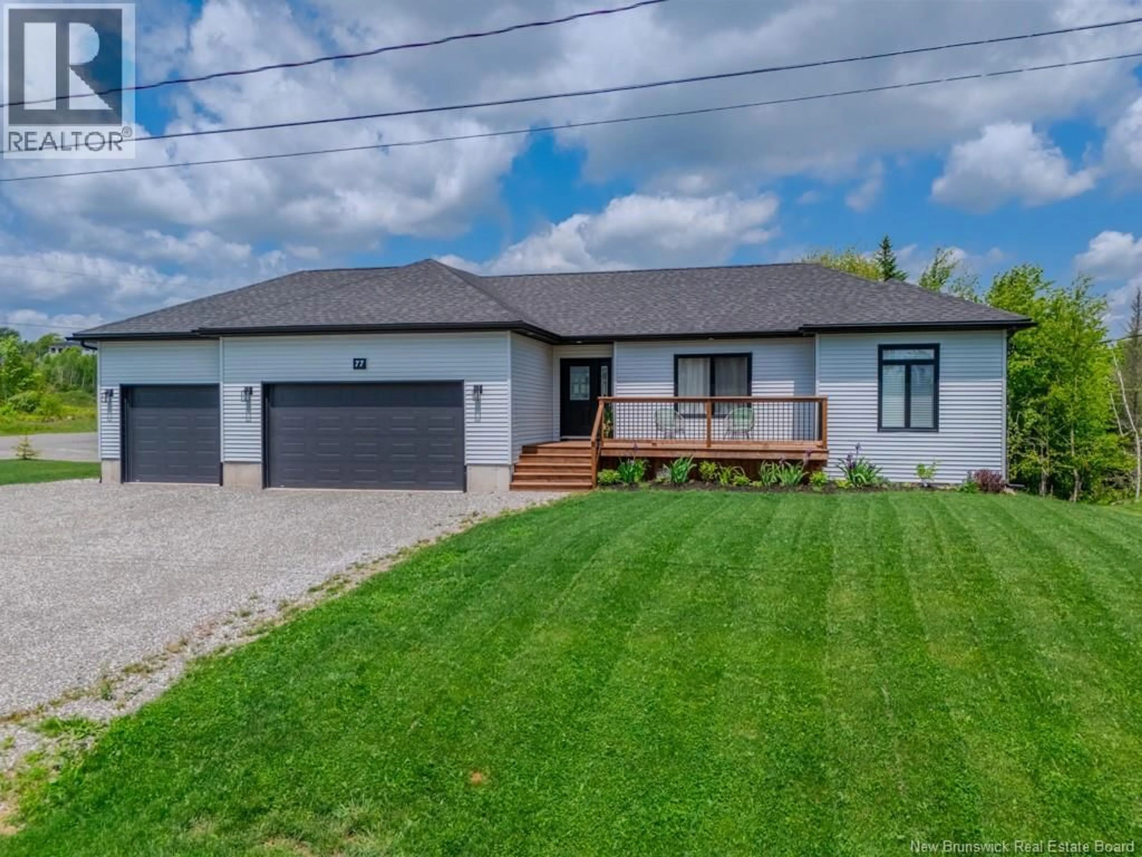 A pic from outside/outdoor area/front of a property/back of a property/a pic from drone, street for 77 MEADOWLARK DRIVE, Quispamsis New Brunswick E2E0T6