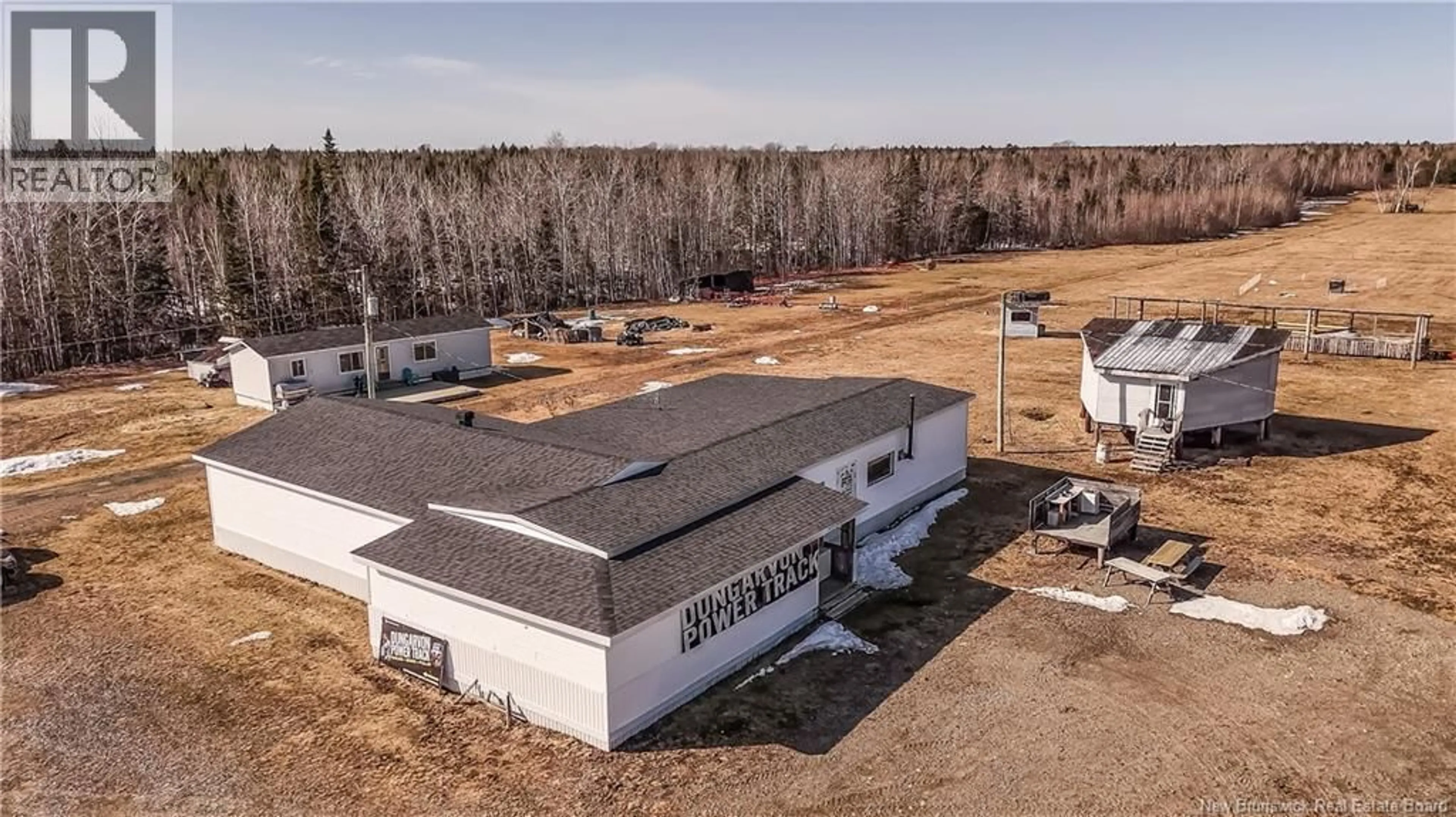 A pic from outside/outdoor area/front of a property/back of a property/a pic from drone, building for 336 MACLAGGAN DRIVE, Blackville New Brunswick E9B1H7