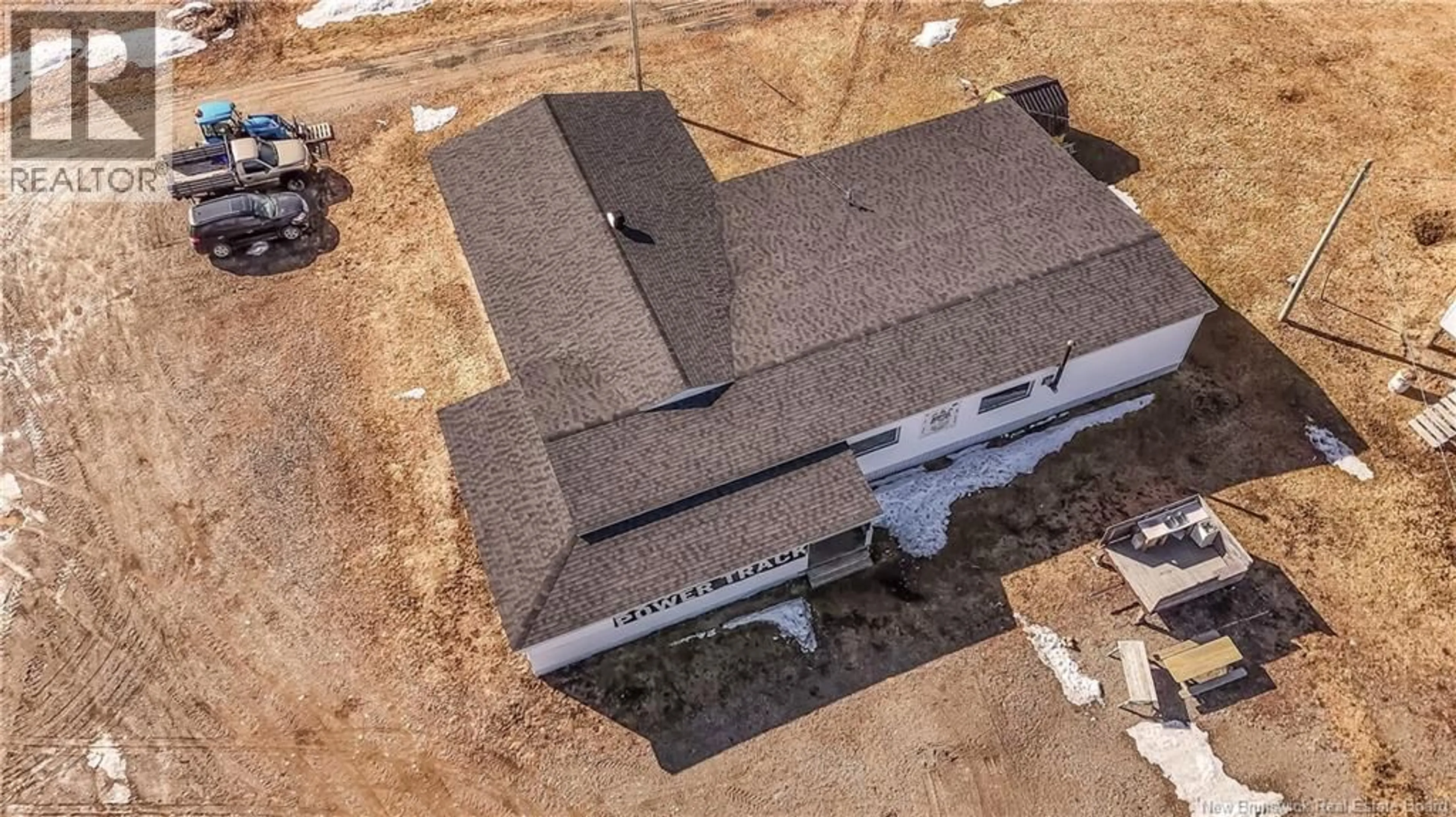 A pic from outside/outdoor area/front of a property/back of a property/a pic from drone, building for 336 MACLAGGAN DRIVE, Blackville New Brunswick E9B1H7