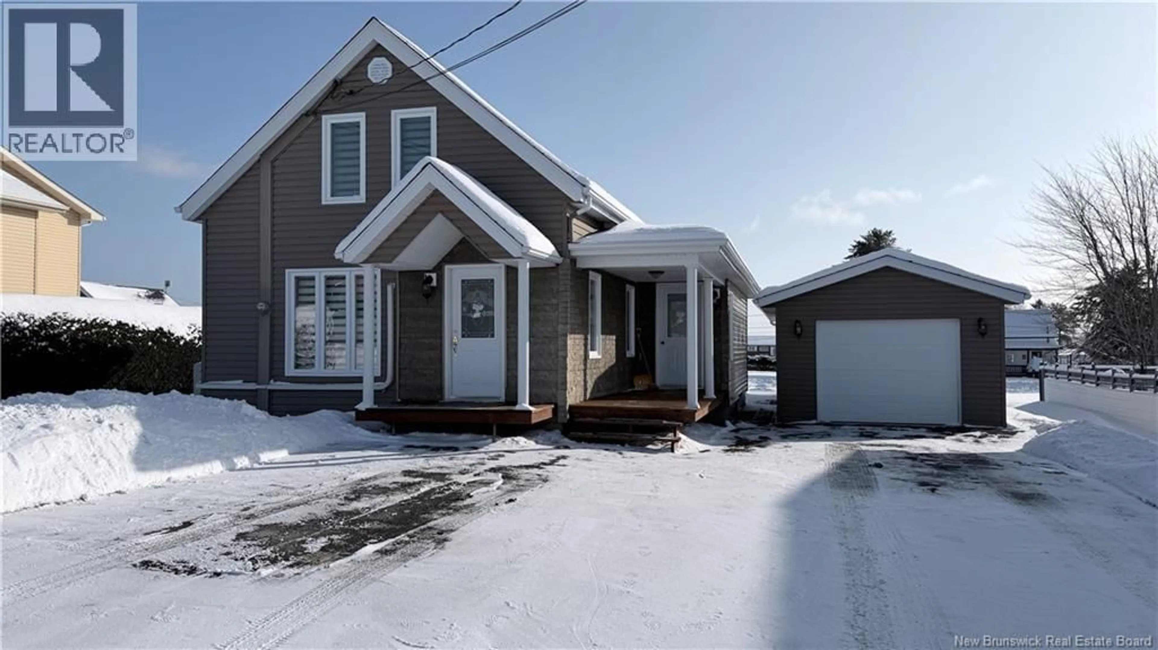 Home with vinyl exterior material, street for 15 RINGUETTE ROAD, Sainte-Anne-De-Madawaska New Brunswick E7E1E6