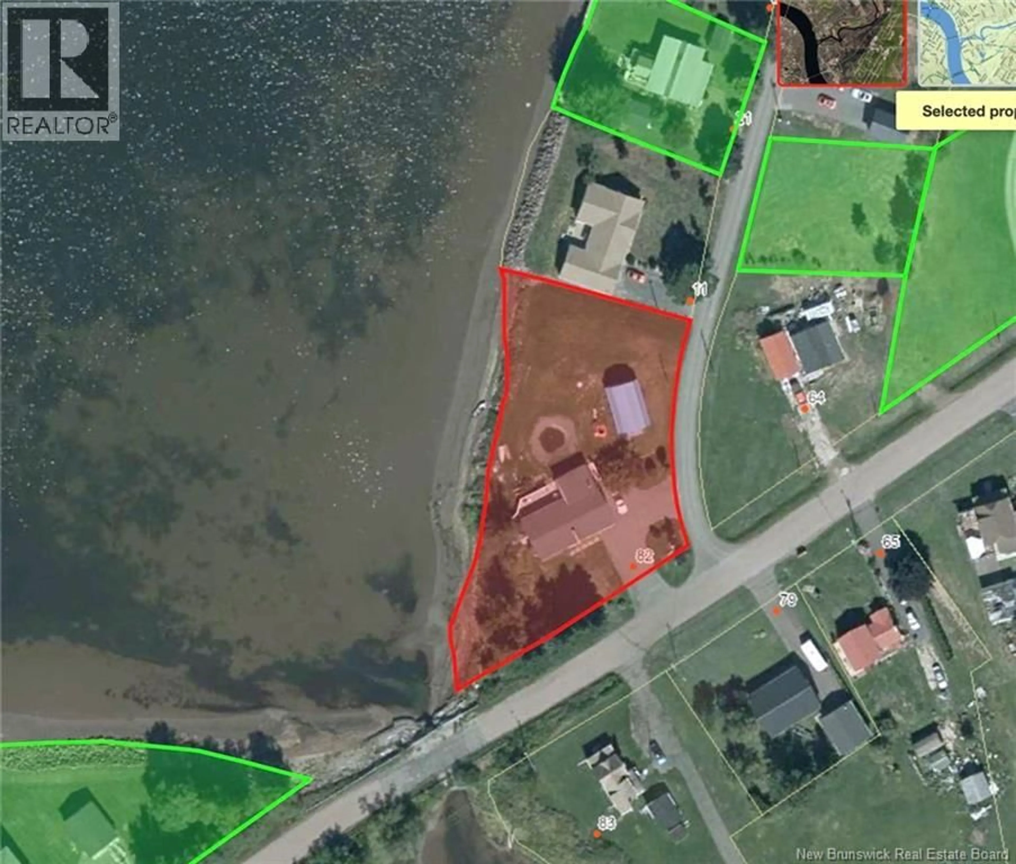 Picture of a map for 82 RIVE SUD, Cocagne New Brunswick E4R2X3