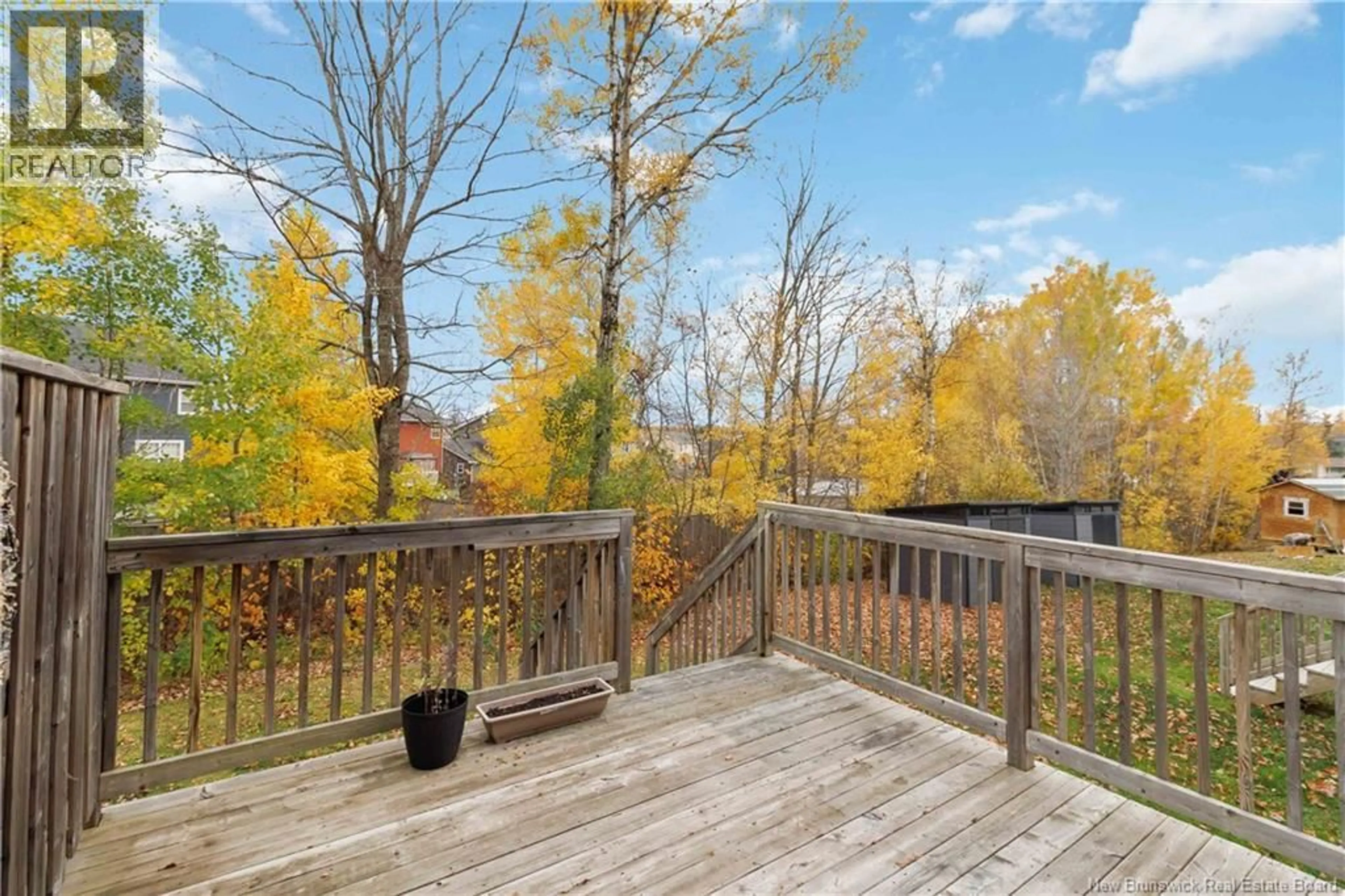 Patio, forest/trees view for 78 FRANCFORT CRESCENT, Moncton New Brunswick E1G0X8