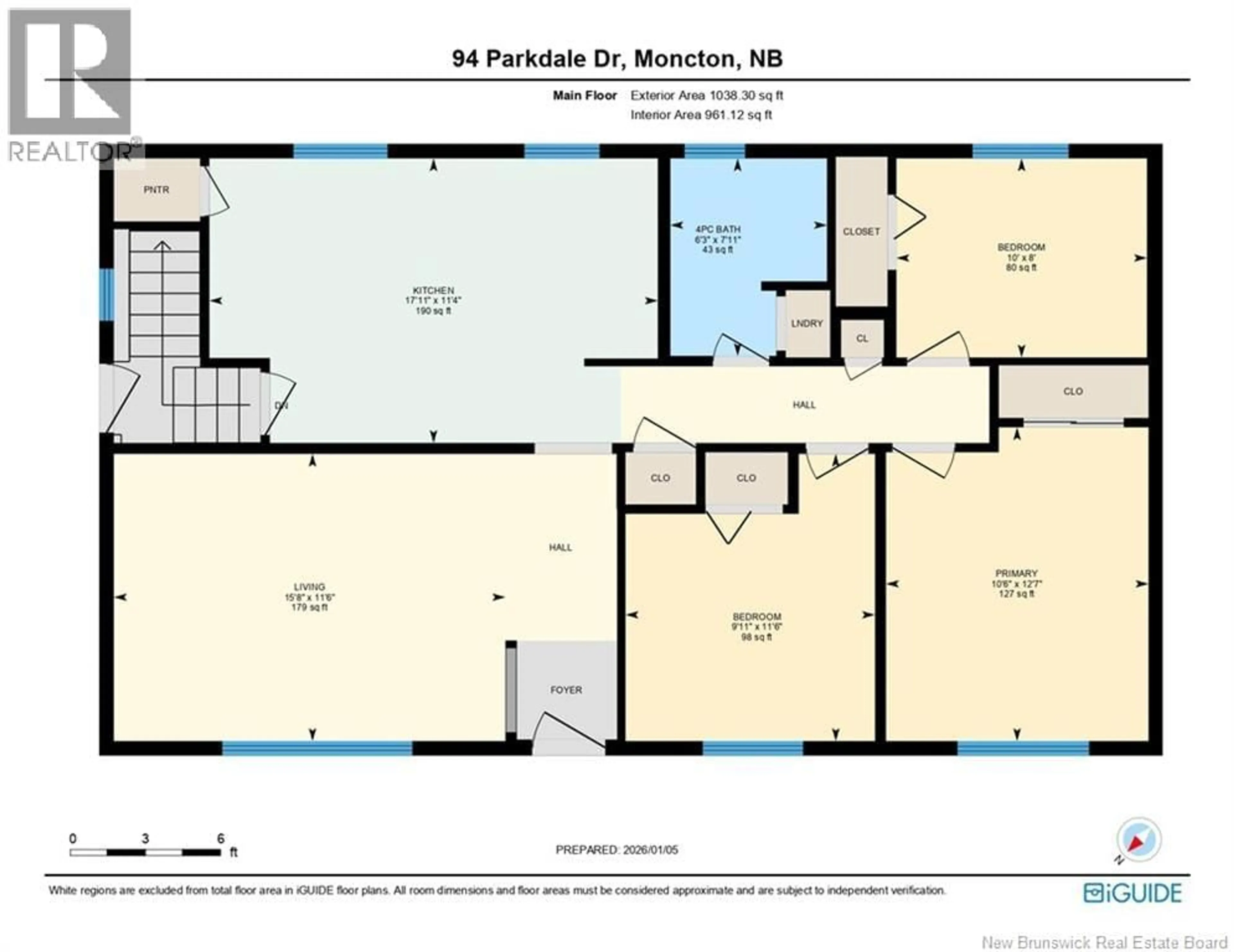 Floor plan for 94 PARKDALE DRIVE, Moncton New Brunswick E1C4K9