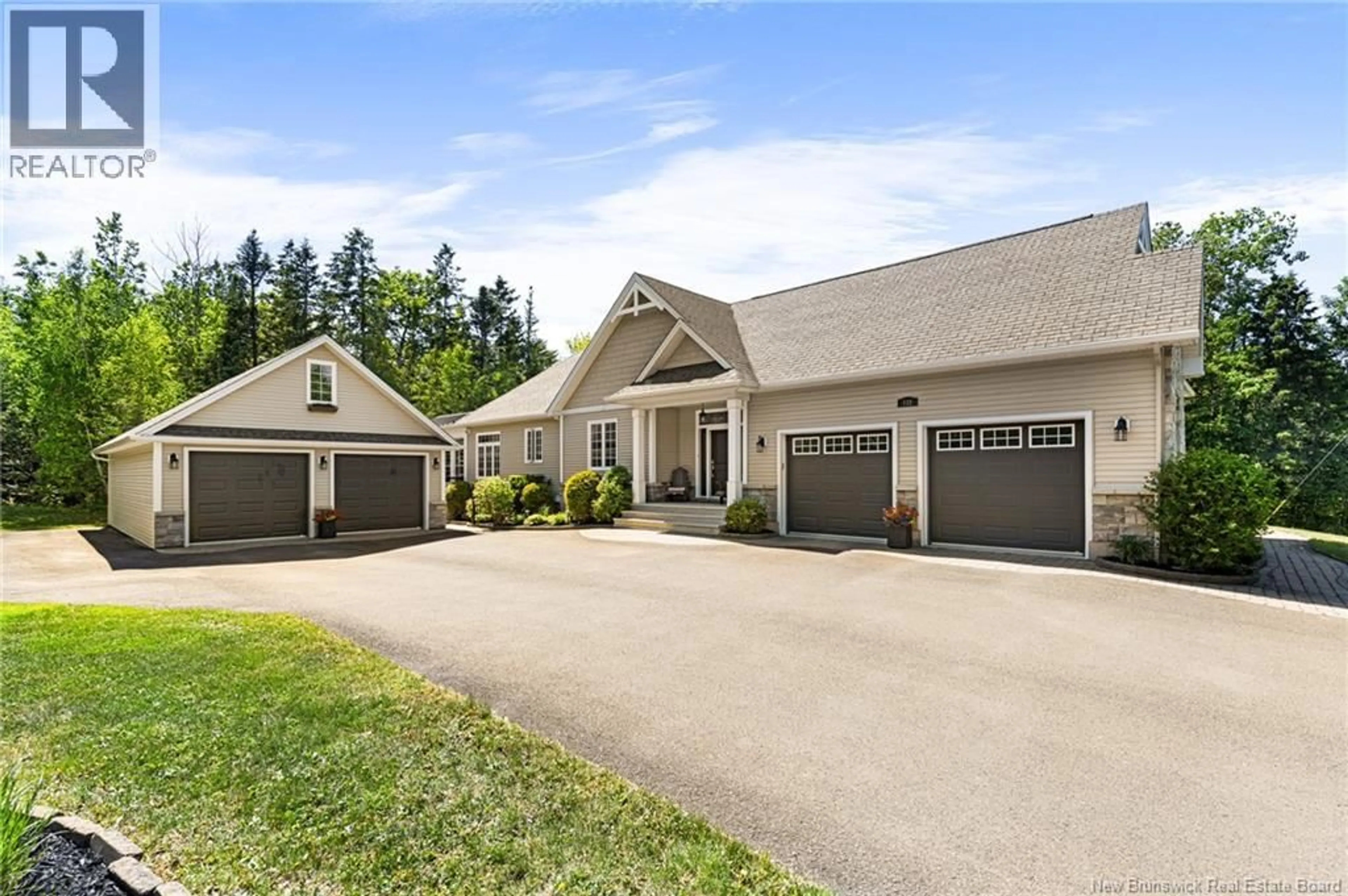 Home with vinyl exterior material, street for 132 GREENWICH DRIVE, Moncton New Brunswick E1A7B1