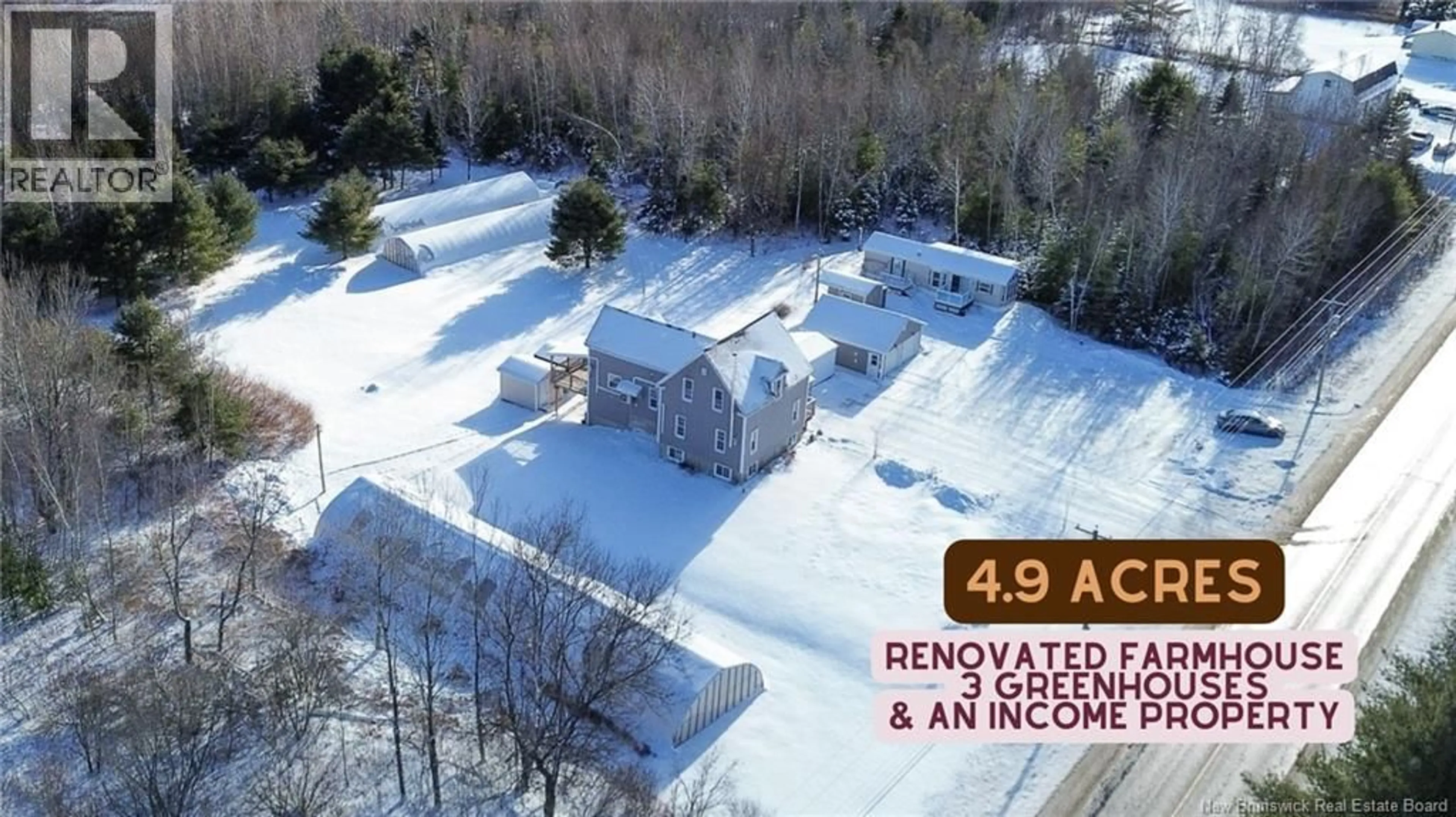 A pic from outside/outdoor area/front of a property/back of a property/a pic from drone, building for 1322 148 ROUTE, Durham Bridge New Brunswick E6C1K4