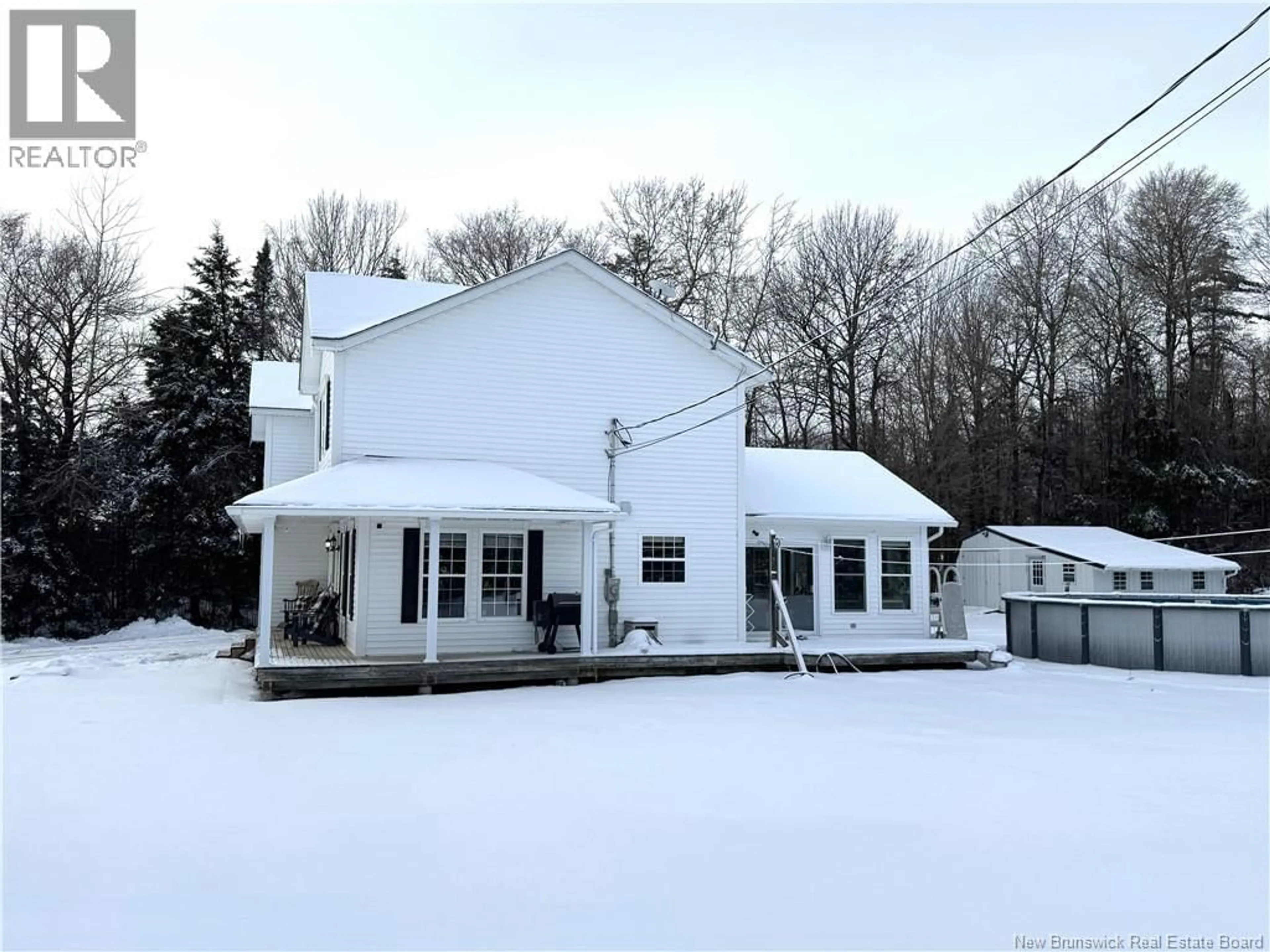 A pic from outside/outdoor area/front of a property/back of a property/a pic from drone, street for 960 ROUTE 555, Richmond Settlement New Brunswick E7M4X7