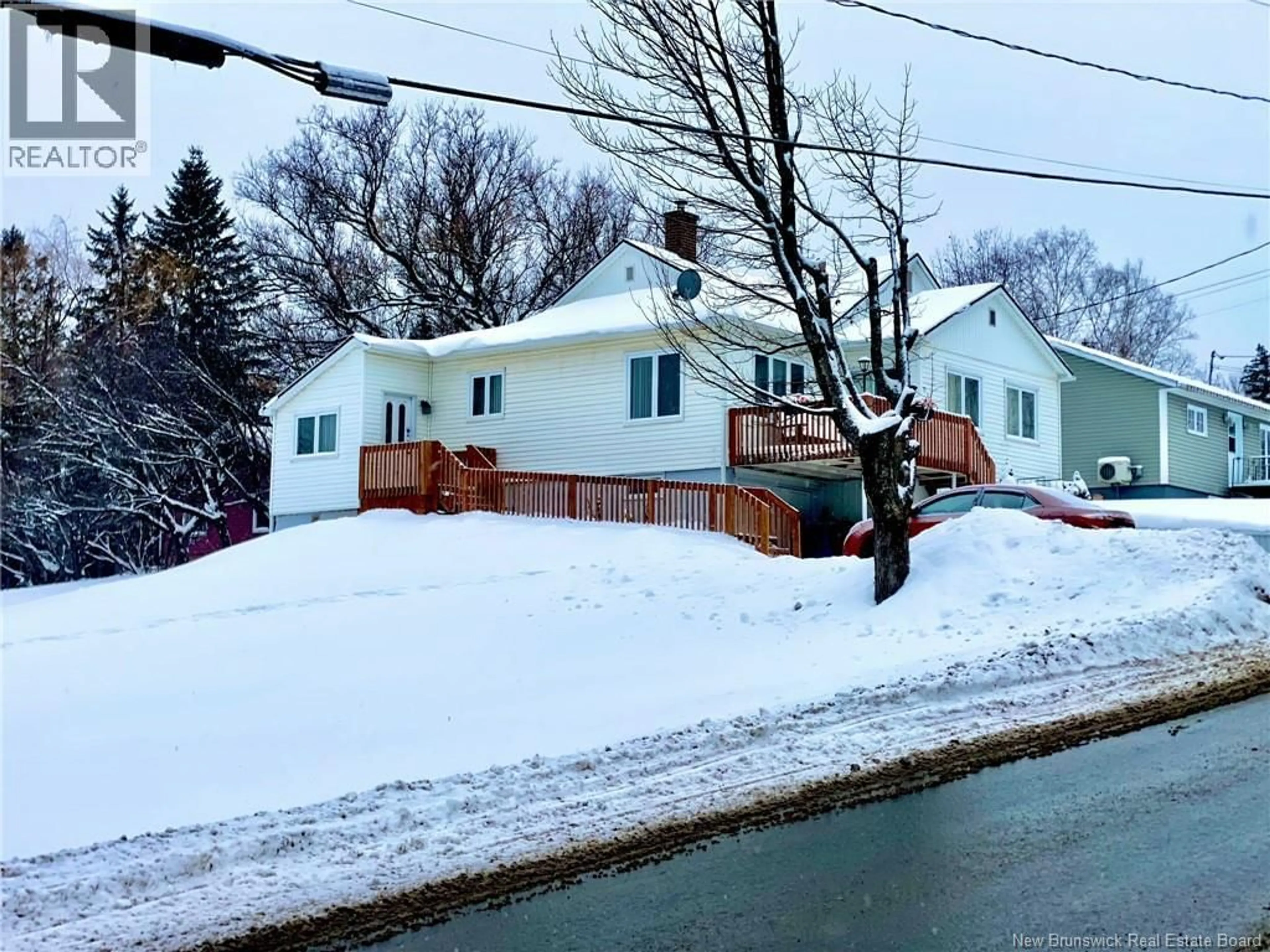 A pic from outside/outdoor area/front of a property/back of a property/a pic from drone, street for 77 FRASER STREET, Plaster Rock New Brunswick E7G1R9