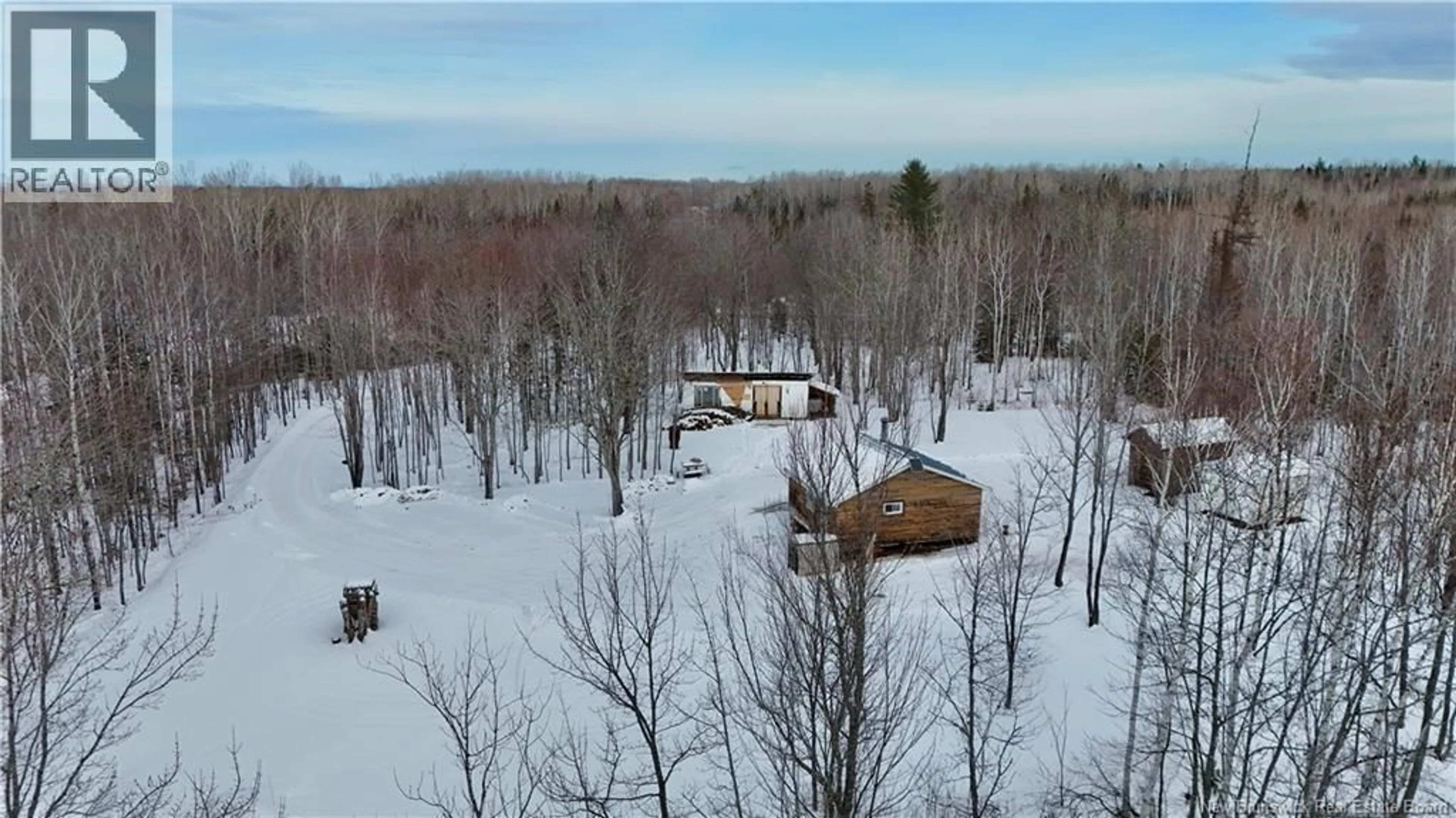A pic from outside/outdoor area/front of a property/back of a property/a pic from drone, forest/trees view for 319 CHAMBERLAIN SETTLEMENT ROAD, Chamberlain Settlement New Brunswick E2A6H1