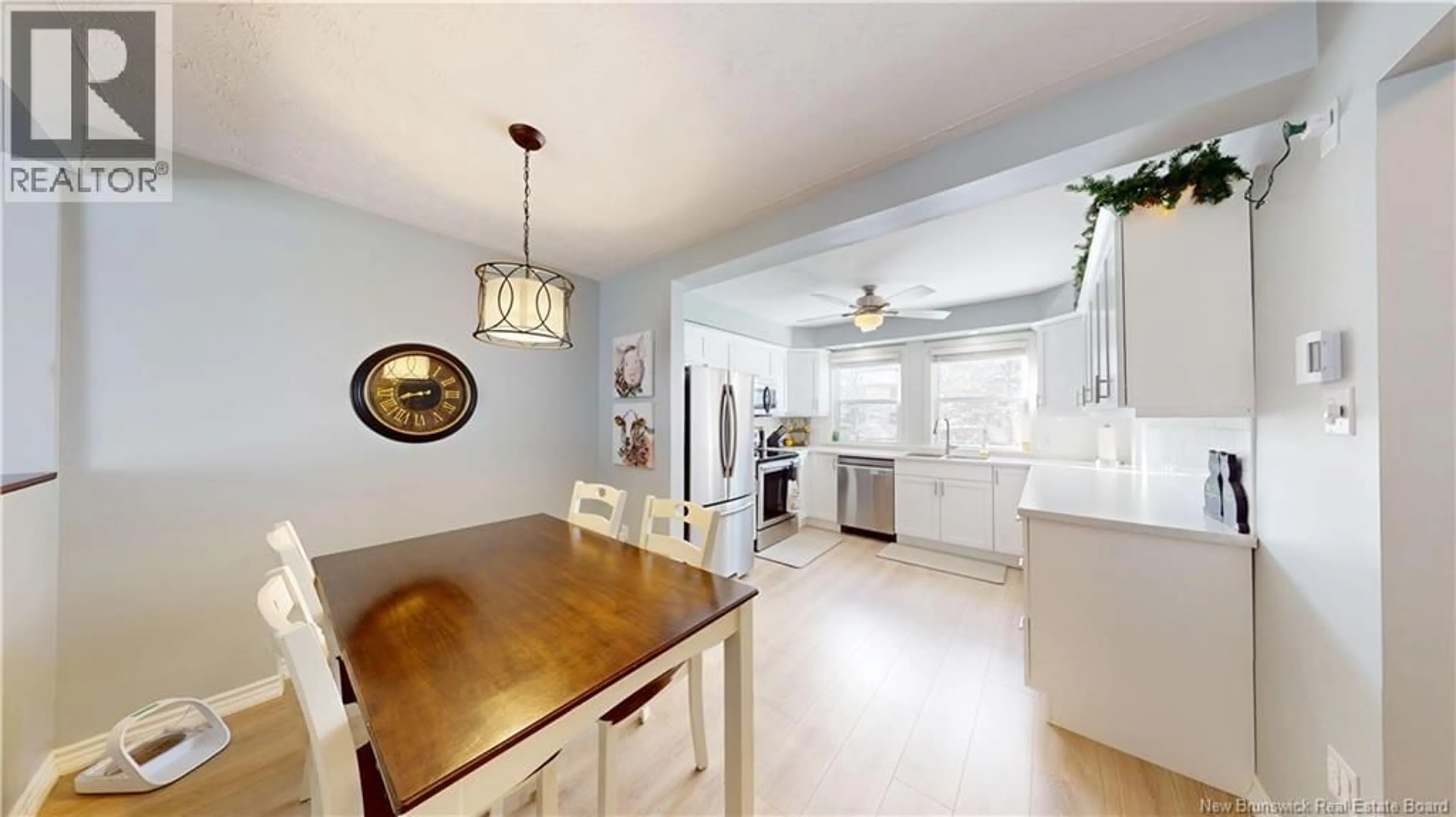 Open concept kitchen, ceramic/tile floor for 1 SHADOWHILL COURT, Rothesay New Brunswick E2E3N7
