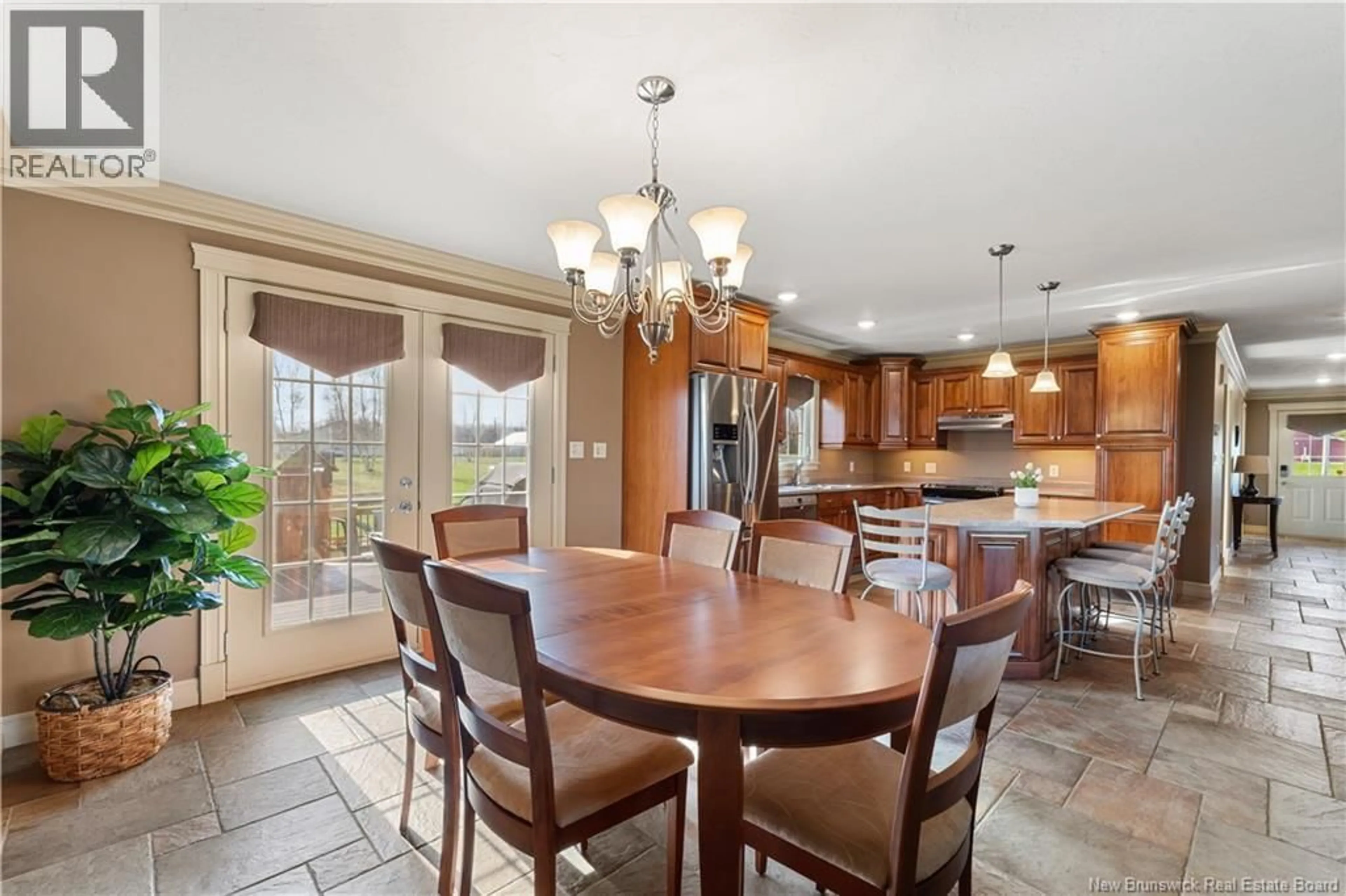 Open concept kitchen, ceramic/tile floor for 3042 ROUTE 132, Scoudouc New Brunswick E4P3S4