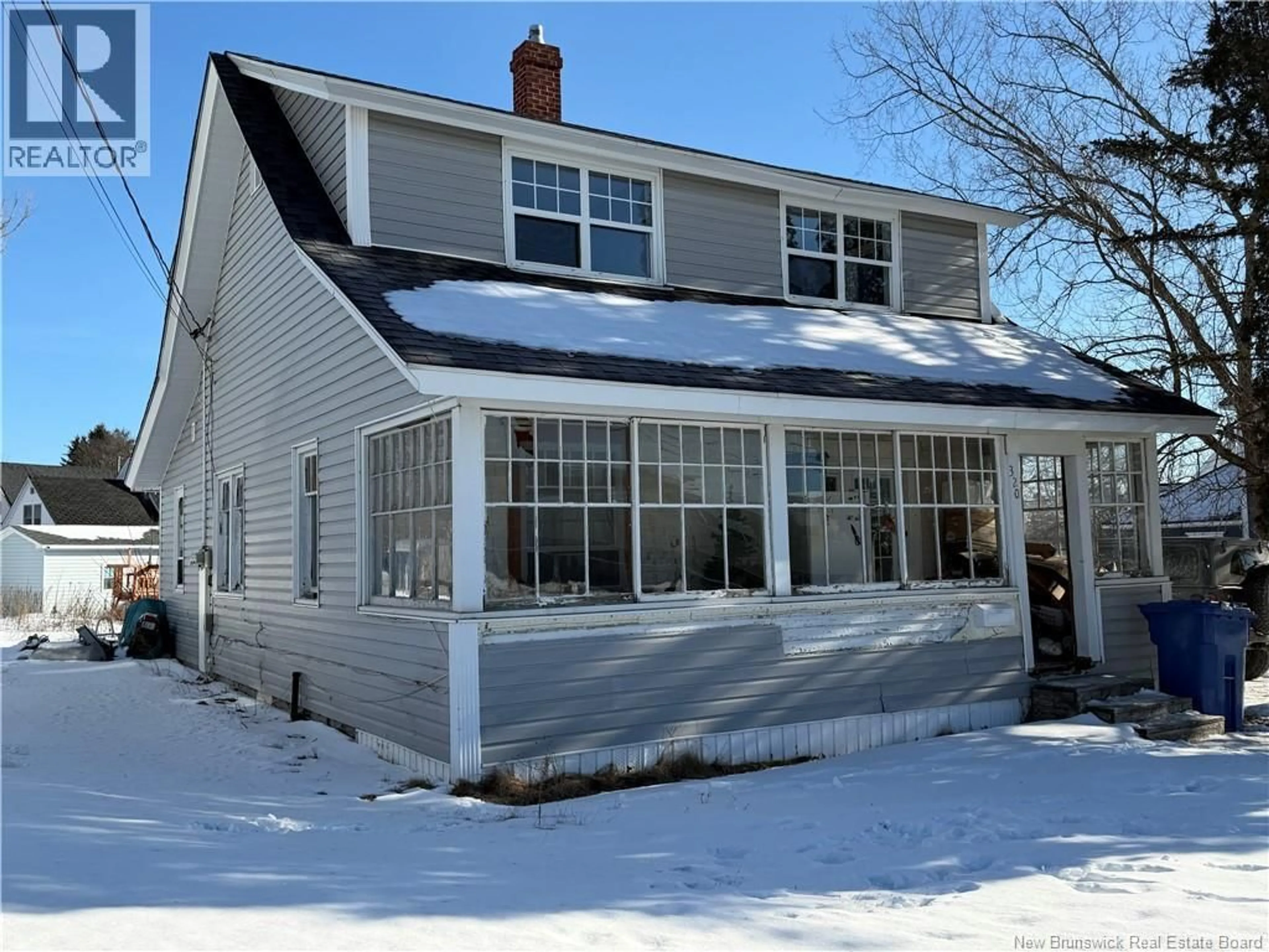 Home with vinyl exterior material, street for 320 GEORGE STREET, Miramichi New Brunswick E1V2R9