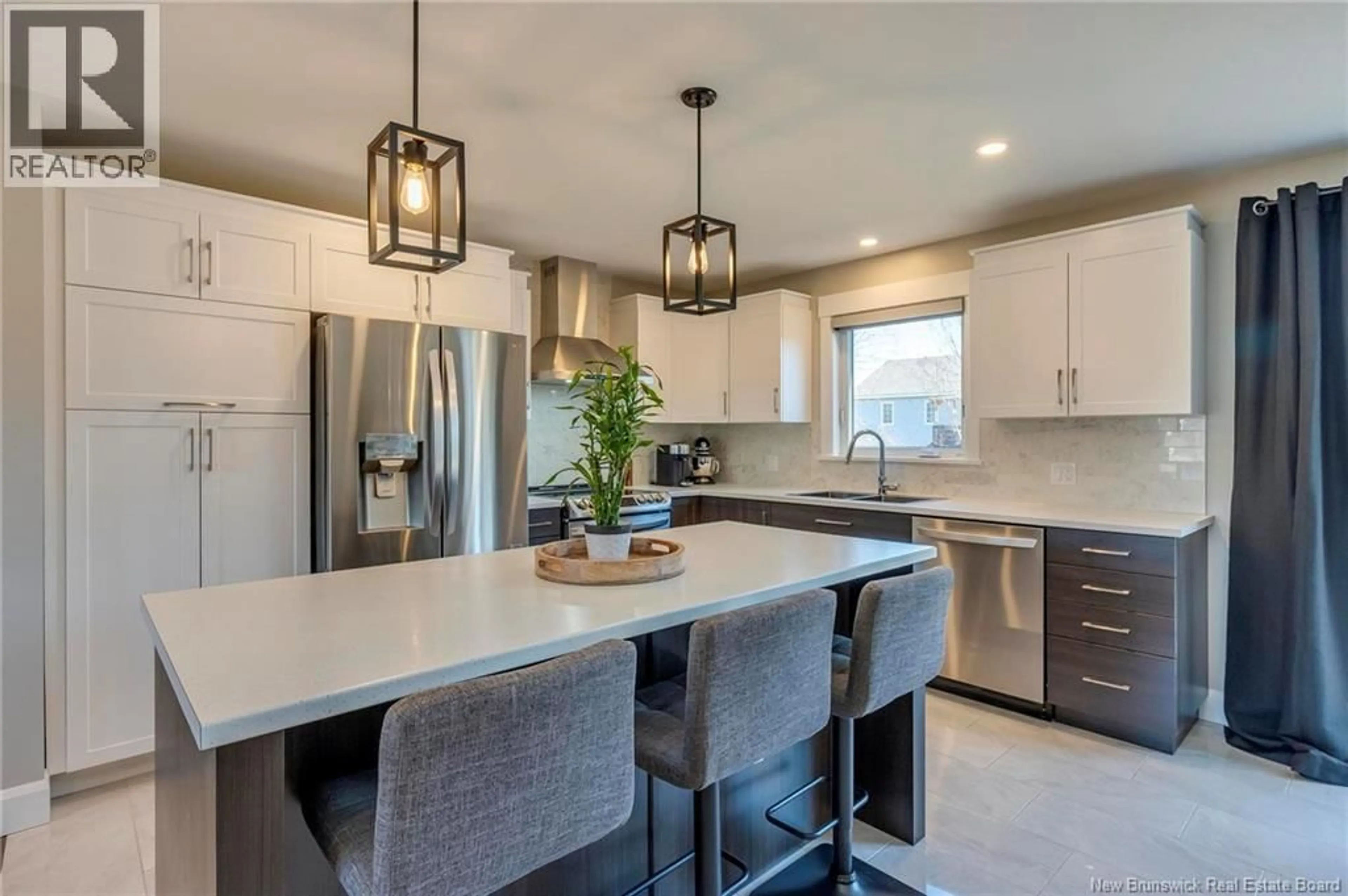 Open concept kitchen, ceramic/tile floor for 10 IRENE STREET, Shediac New Brunswick E4P0S4