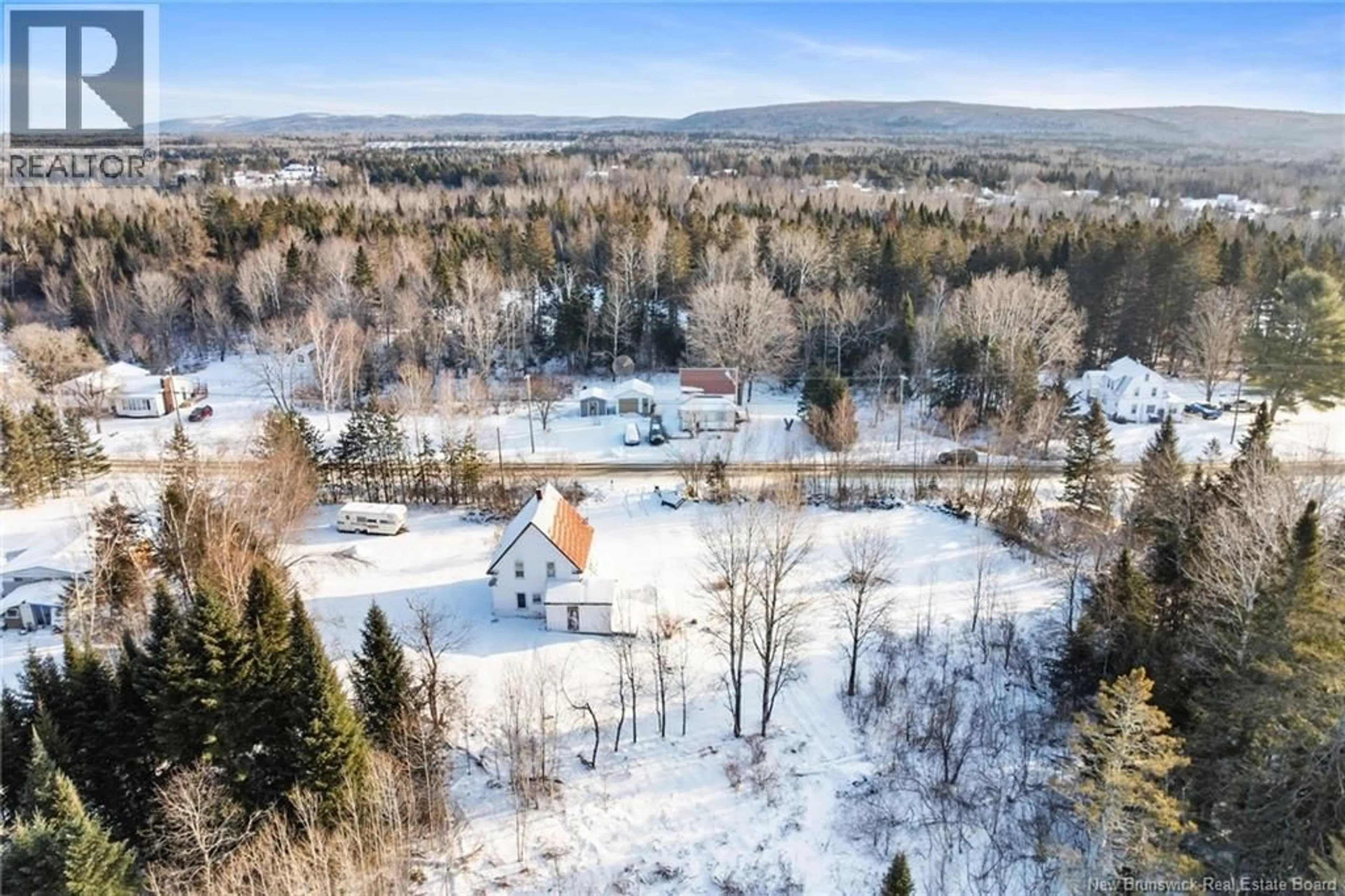 A pic from outside/outdoor area/front of a property/back of a property/a pic from drone, mountain view for 495 ROUTE 595, Temperance Vale New Brunswick E6G2J2