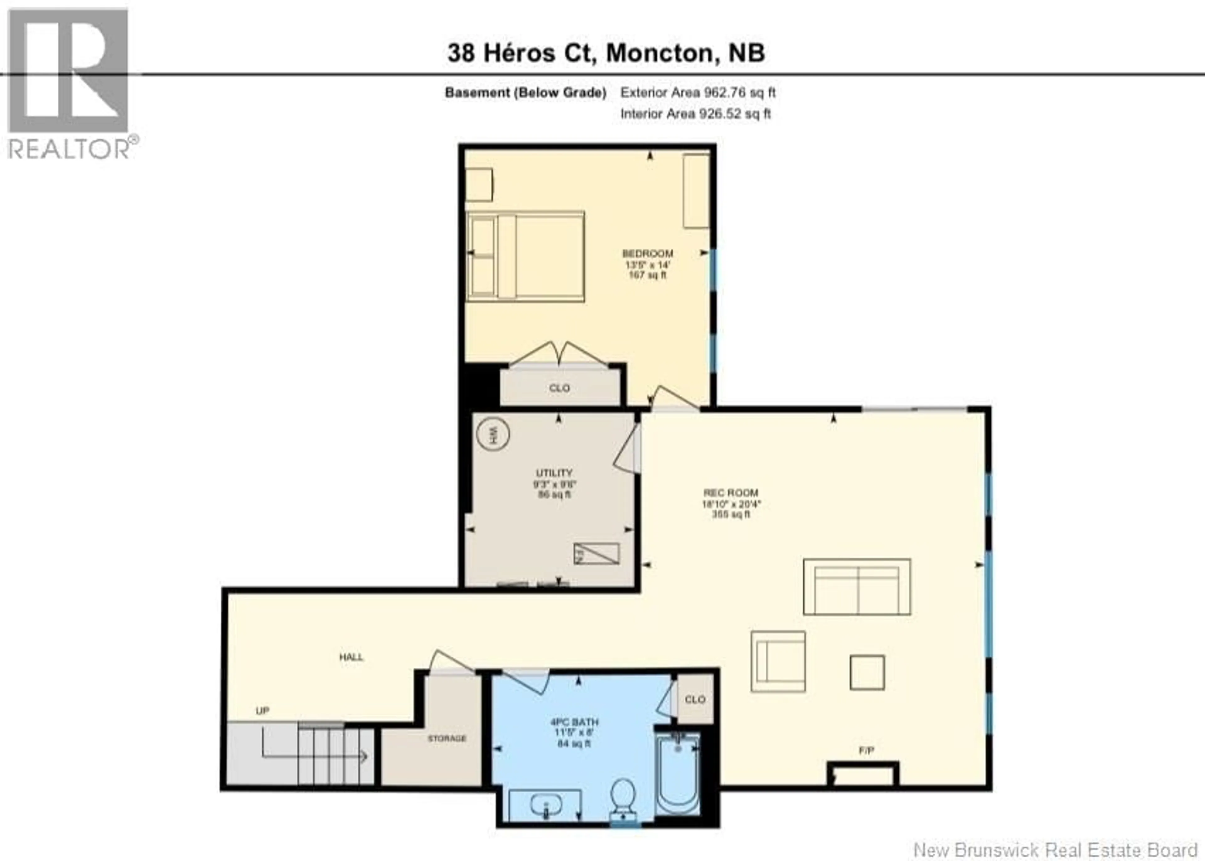 Floor plan for 38 HEROS COURT, Moncton New Brunswick E1G6A2
