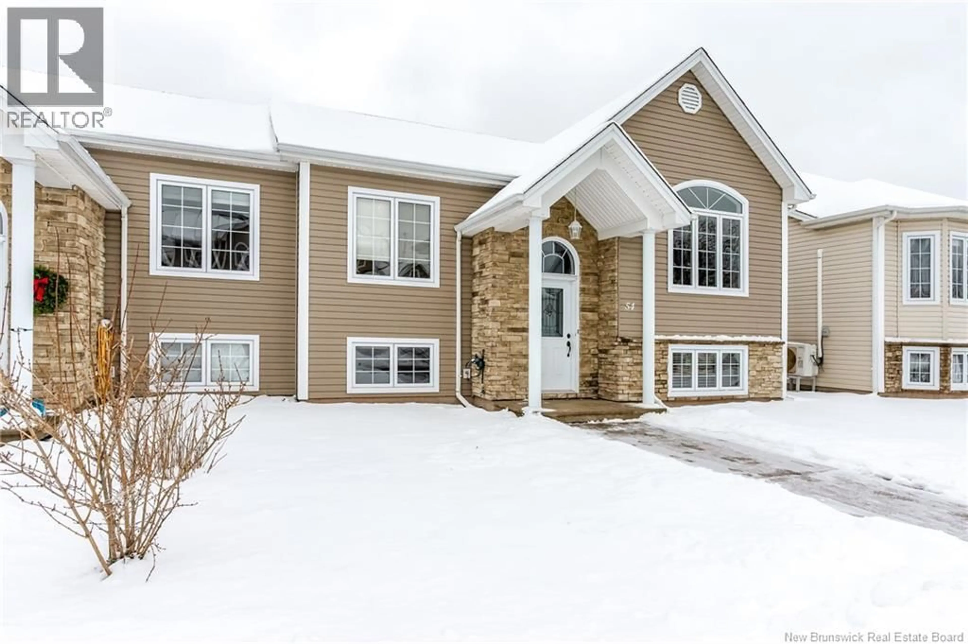 Home with vinyl exterior material, street for 54 CROASDALE STREET, Moncton New Brunswick E1E0A8