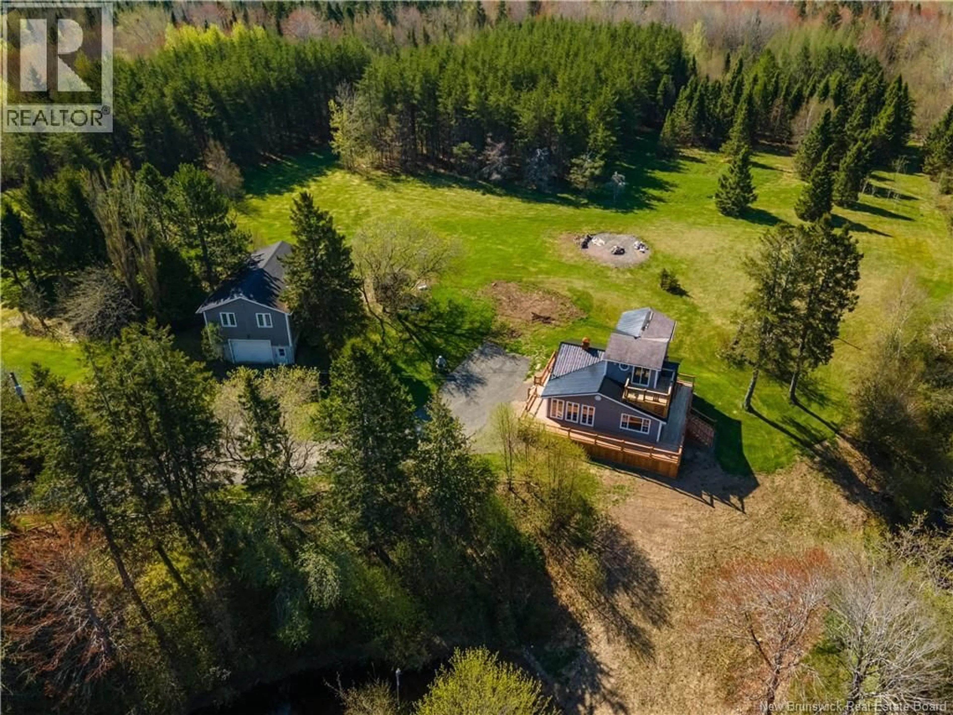 A pic from outside/outdoor area/front of a property/back of a property/a pic from drone, forest/trees view for 914 MURRAY ROAD, Cocagne New Brunswick E4R2V3