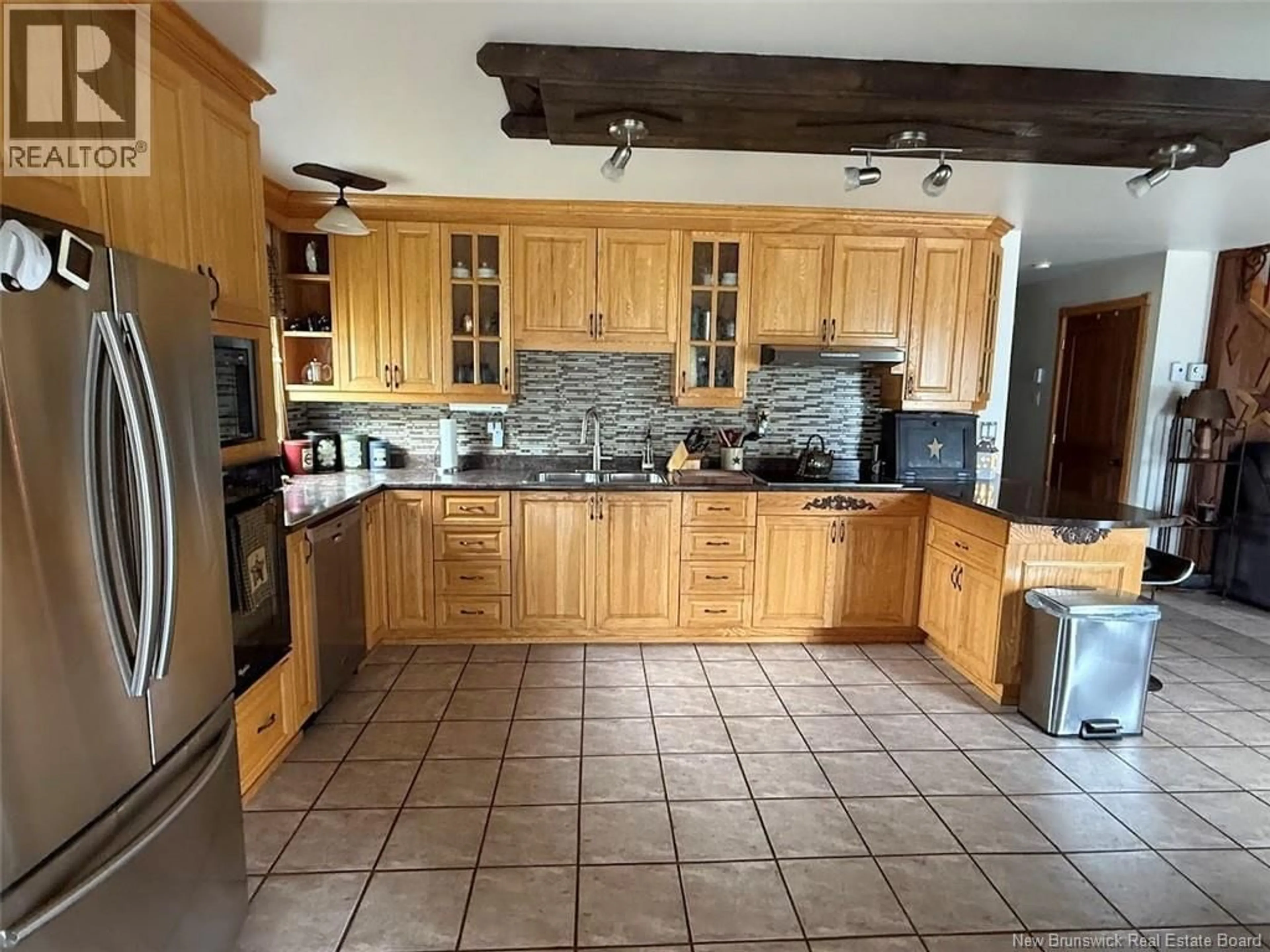 Open concept kitchen, ceramic/tile floor for 1334 ROUTE 205 ROAD, Clair New Brunswick E7A1Y2
