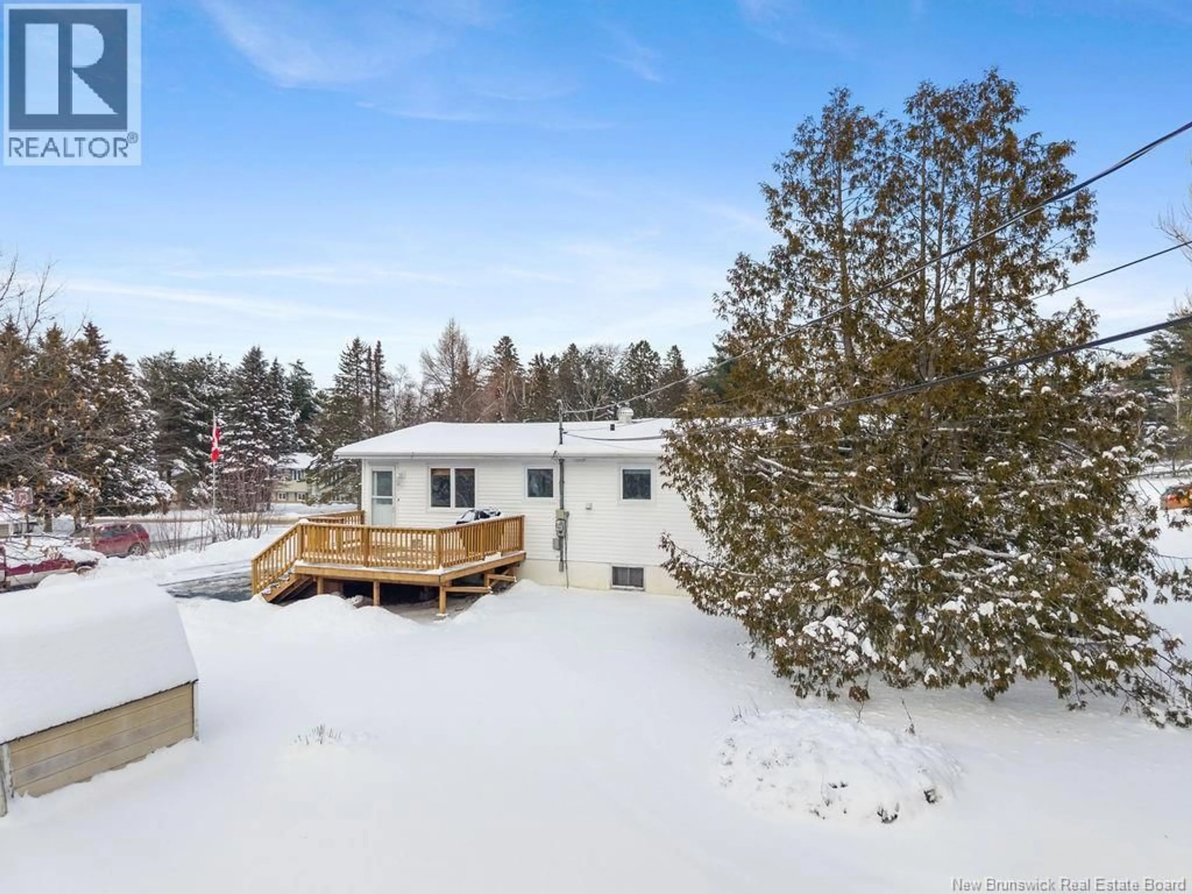 A pic from outside/outdoor area/front of a property/back of a property/a pic from drone, unknown for 18 GOLDEN HAWK DRIVE, Miramichi New Brunswick E1N3J3