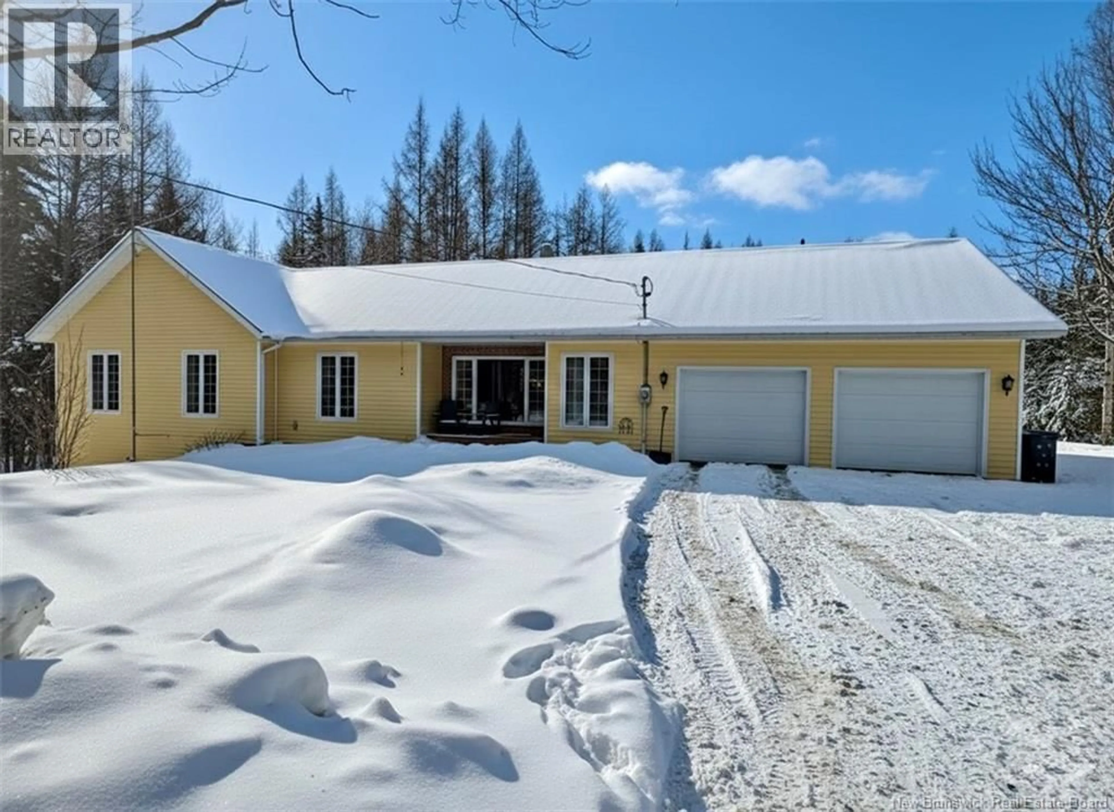 A pic from outside/outdoor area/front of a property/back of a property/a pic from drone, street for 4889 ROUTE 108, Sisson Ridge New Brunswick E7G4J8