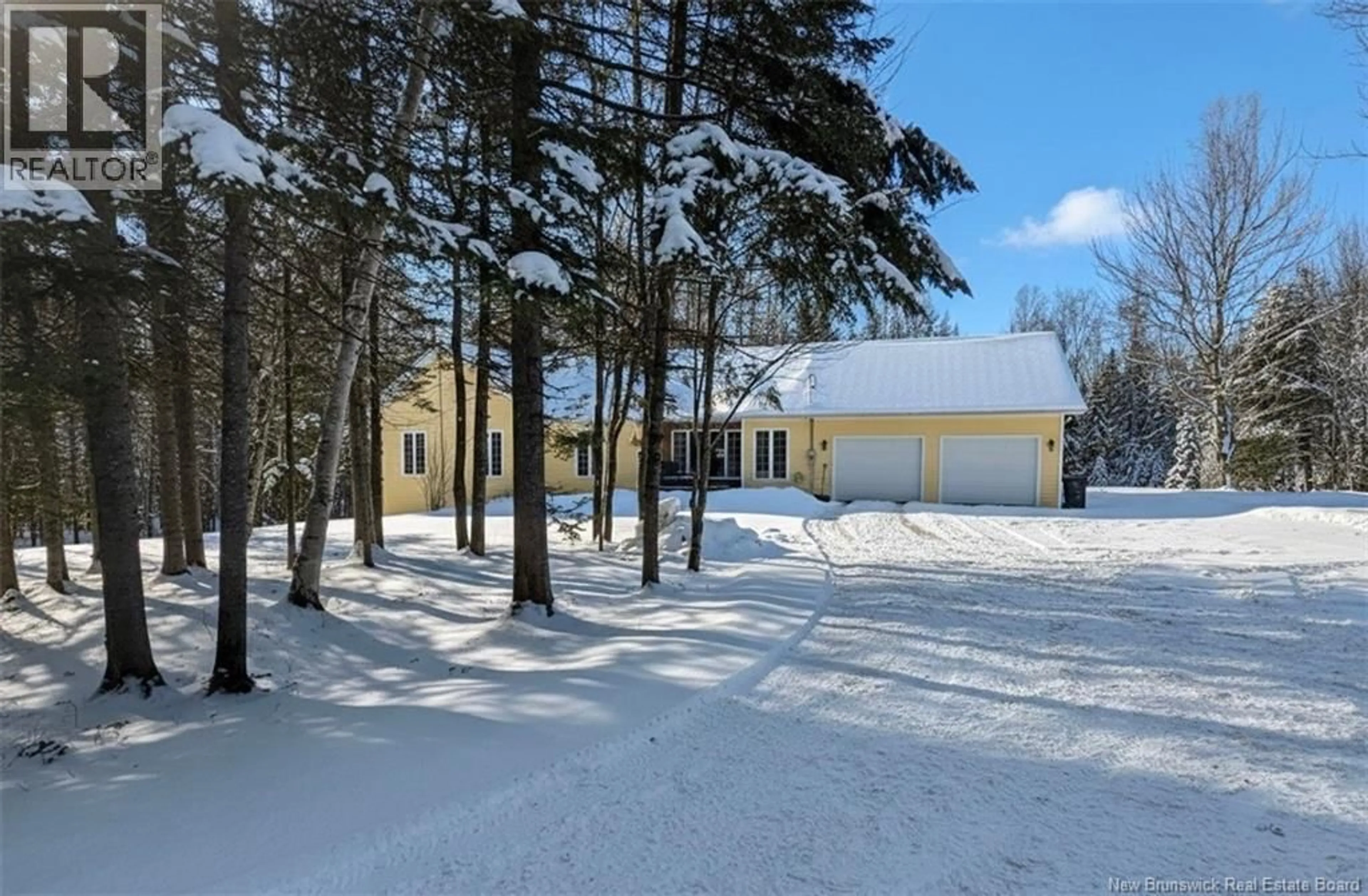 A pic from outside/outdoor area/front of a property/back of a property/a pic from drone, street for 4889 ROUTE 108, Sisson Ridge New Brunswick E7G4J8