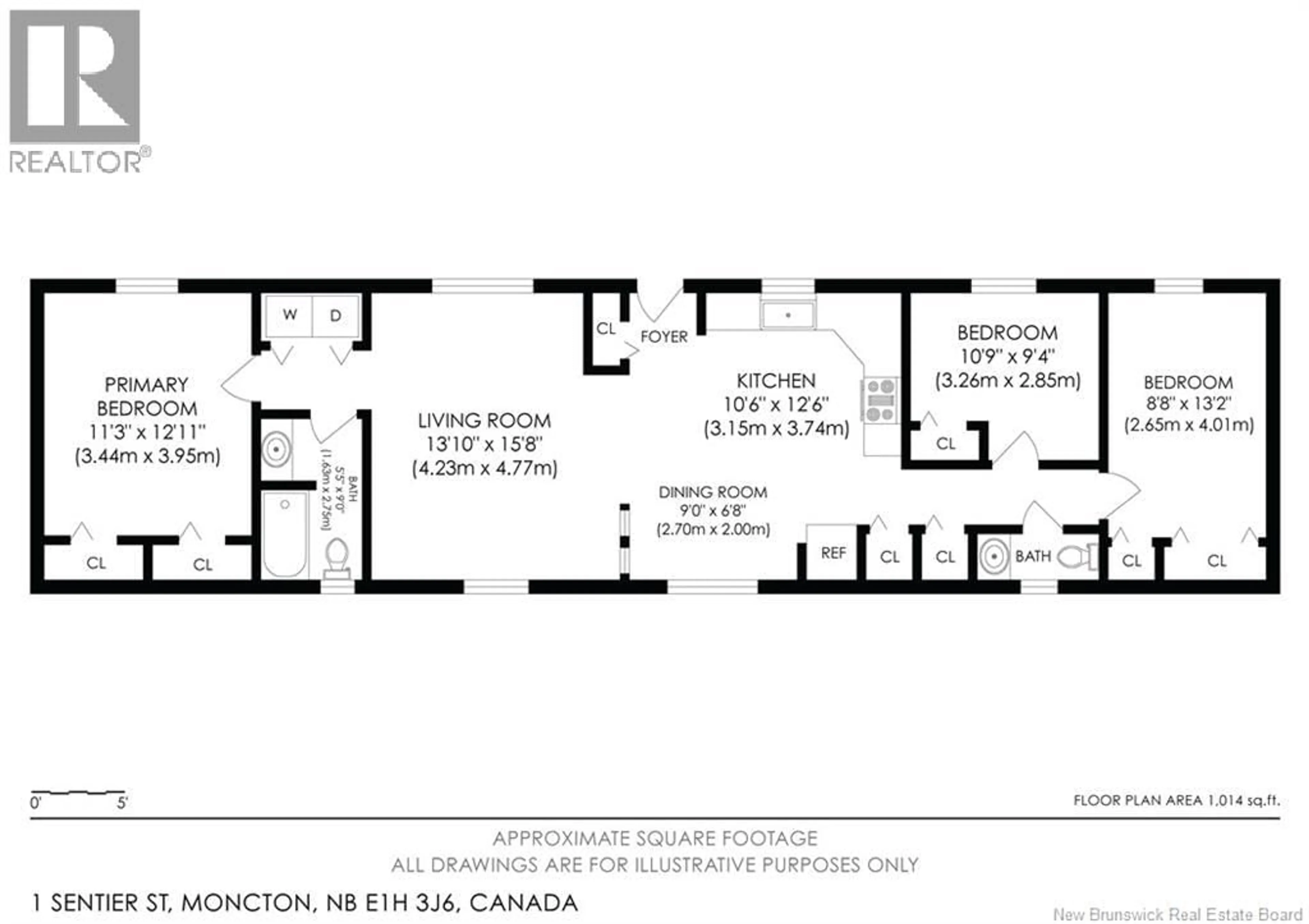 Floor plan for 1 SENTIER STREET, Moncton New Brunswick E1H3J6