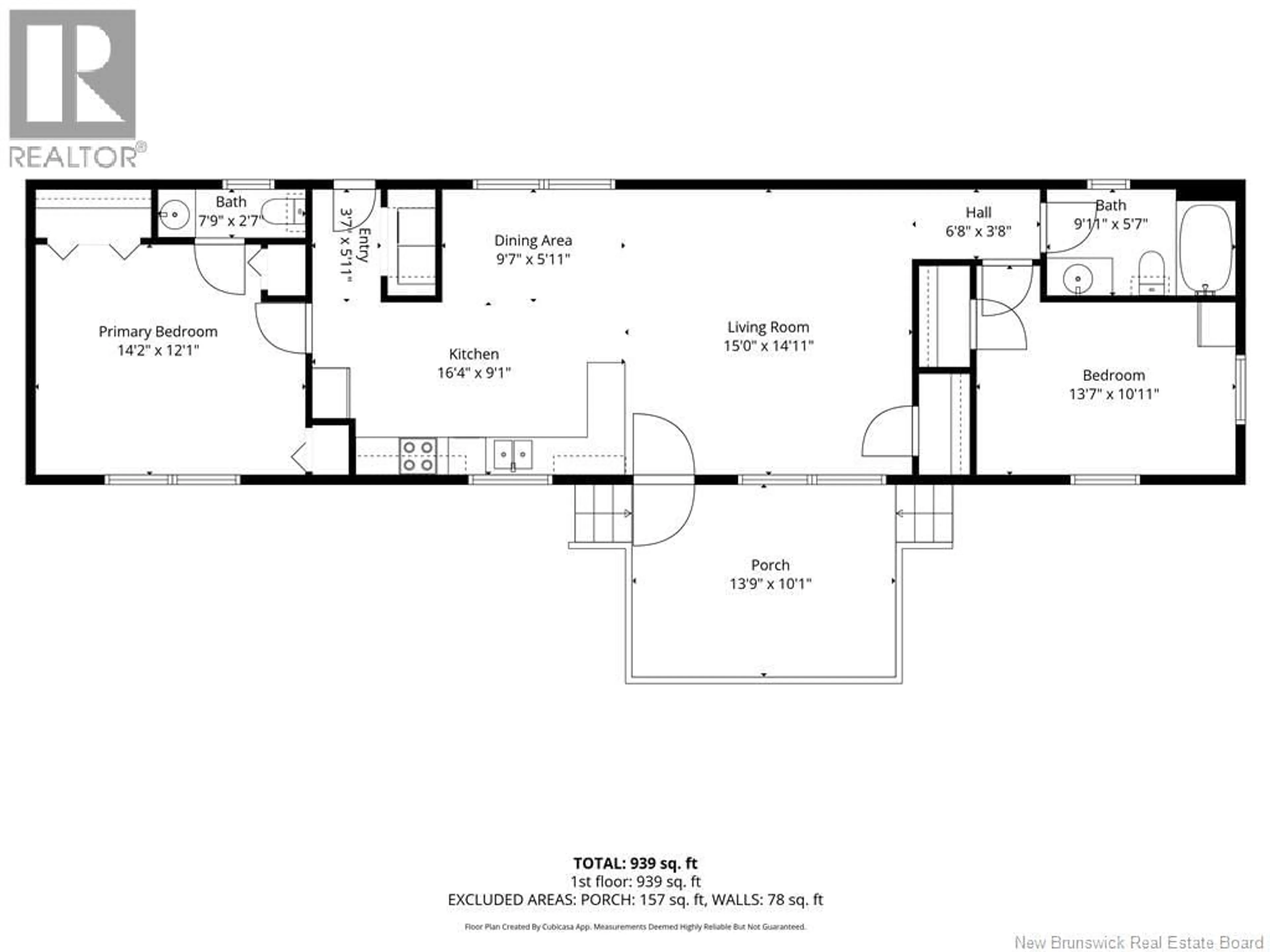 Floor plan for 12 KATE STREET, Grand-Sault/Grand Falls New Brunswick E3Z0A5