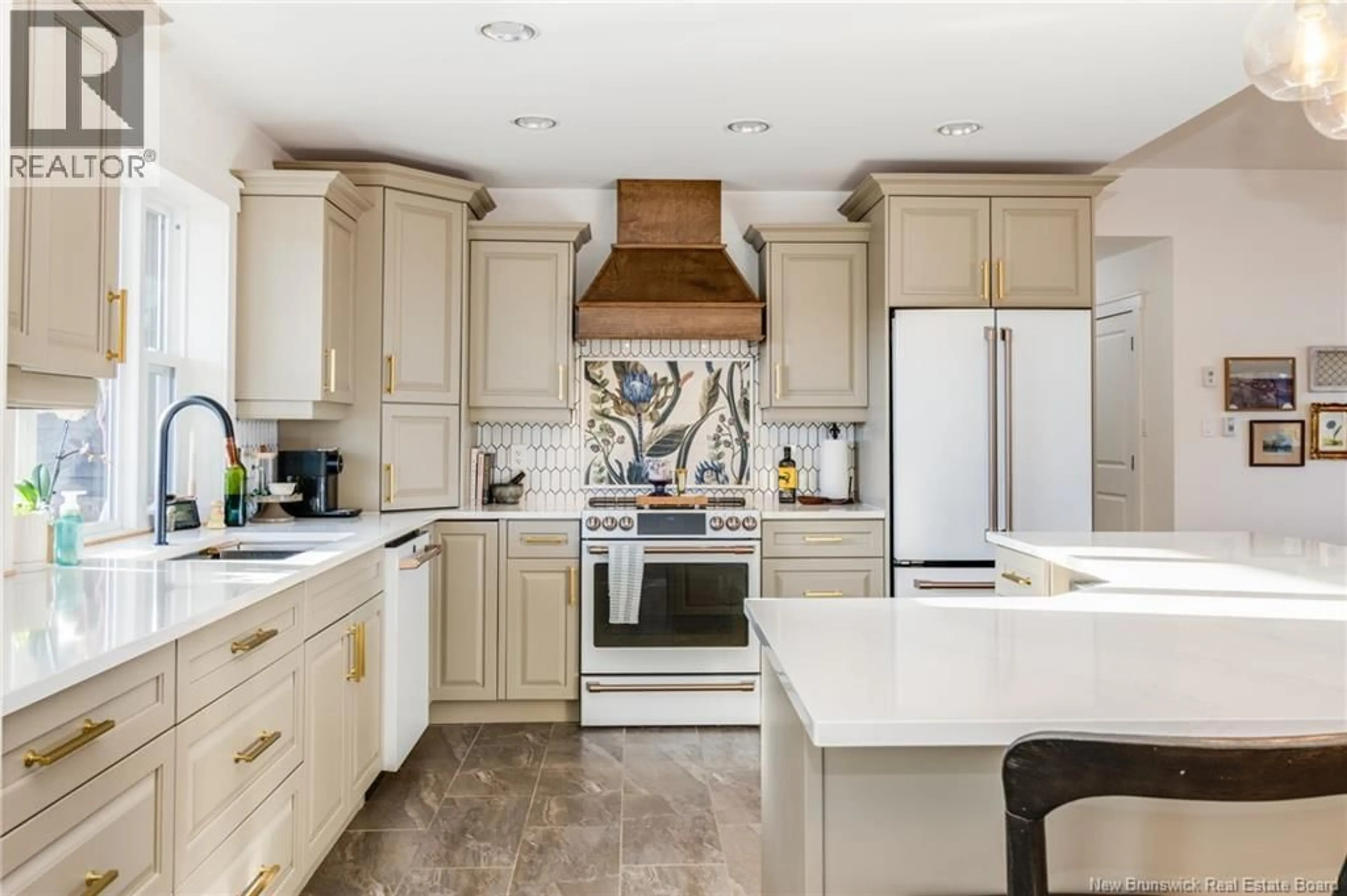 Contemporary kitchen, ceramic/tile floor for 154 O'LEARY ROAD, Beaver Dam New Brunswick E3B7W2
