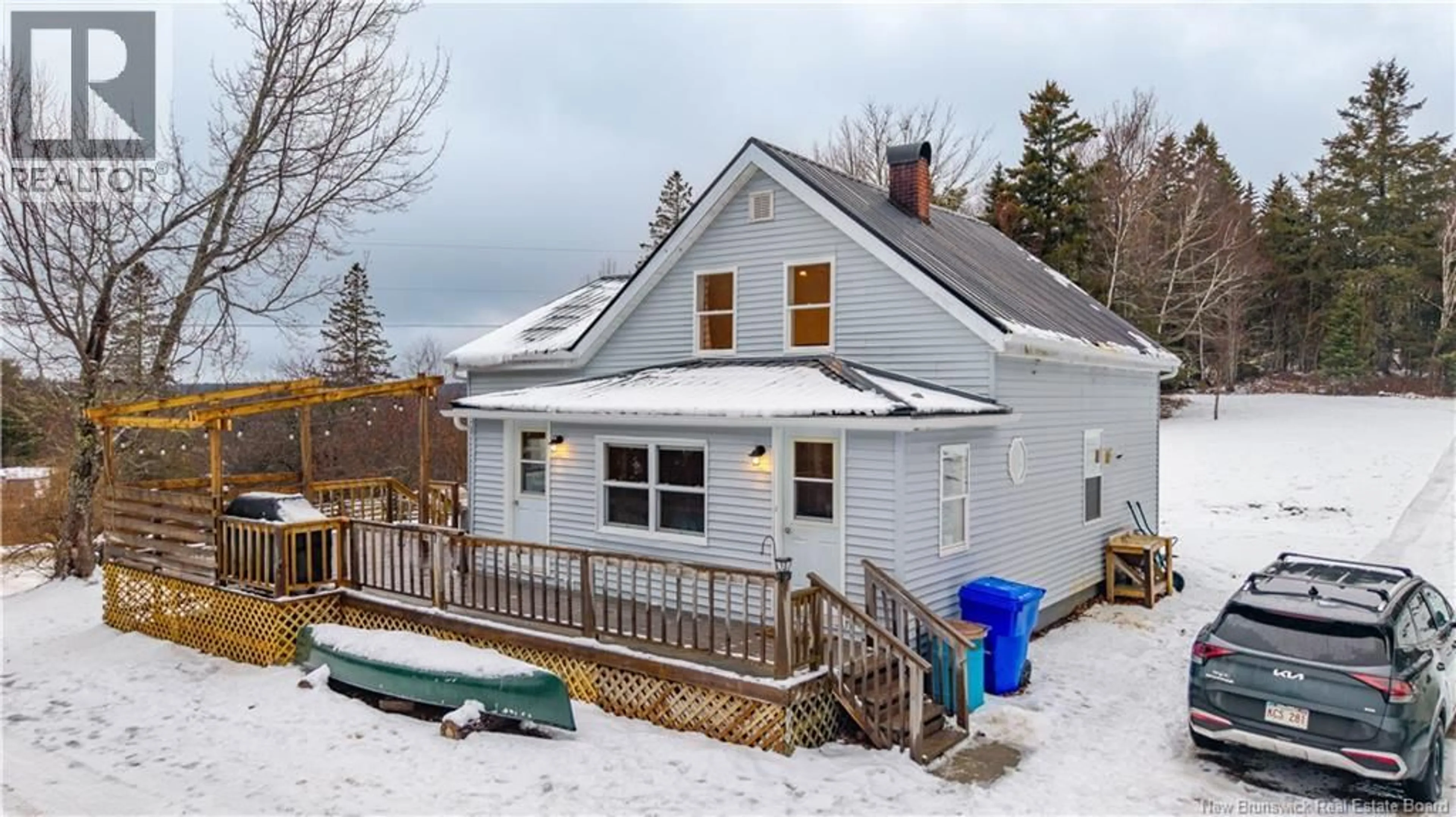 A pic from outside/outdoor area/front of a property/back of a property/a pic from drone, street for 952 CANAL ROAD, Second Falls New Brunswick E5C1J3