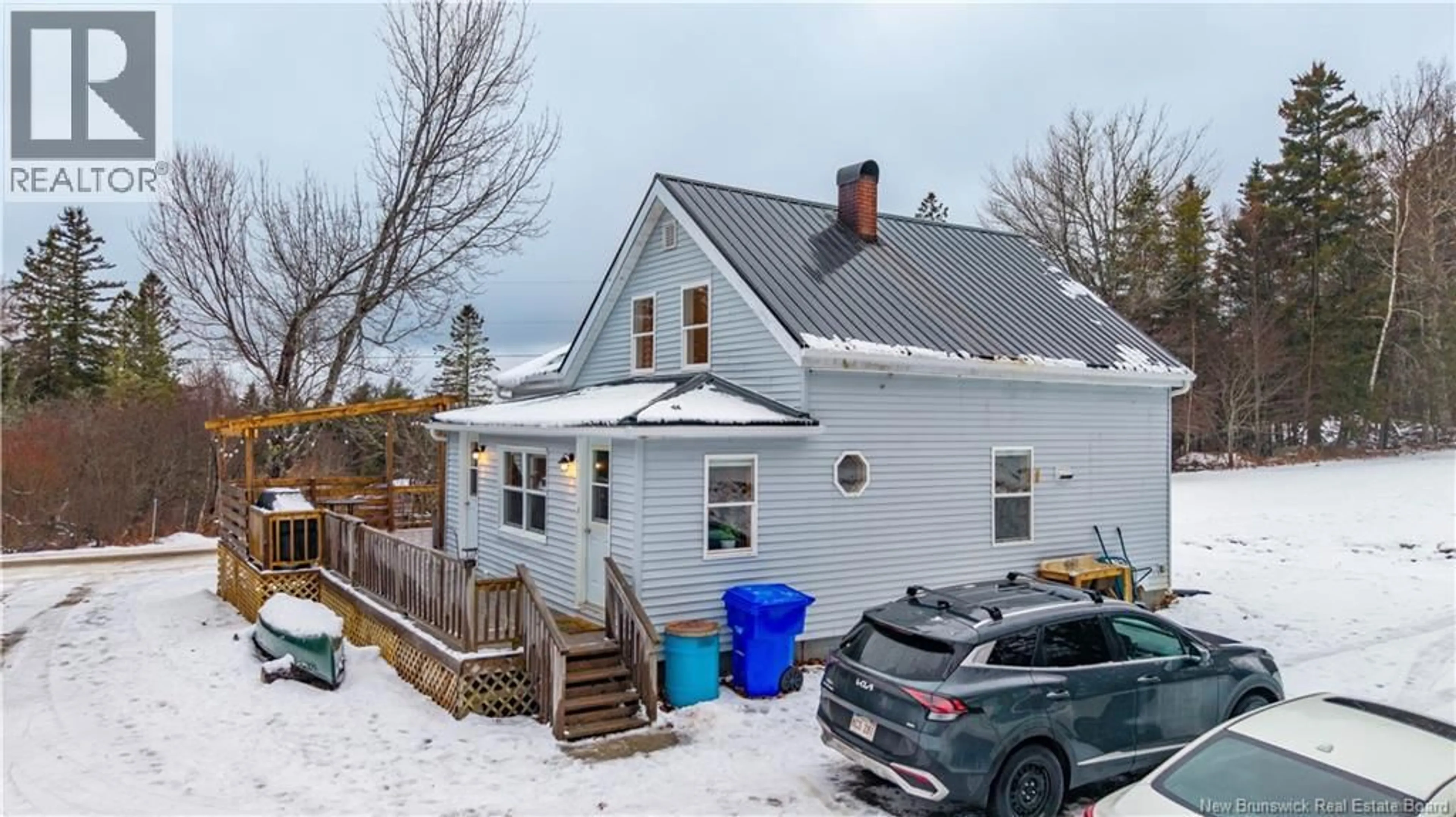 A pic from outside/outdoor area/front of a property/back of a property/a pic from drone, street for 952 CANAL ROAD, Second Falls New Brunswick E5C1J3