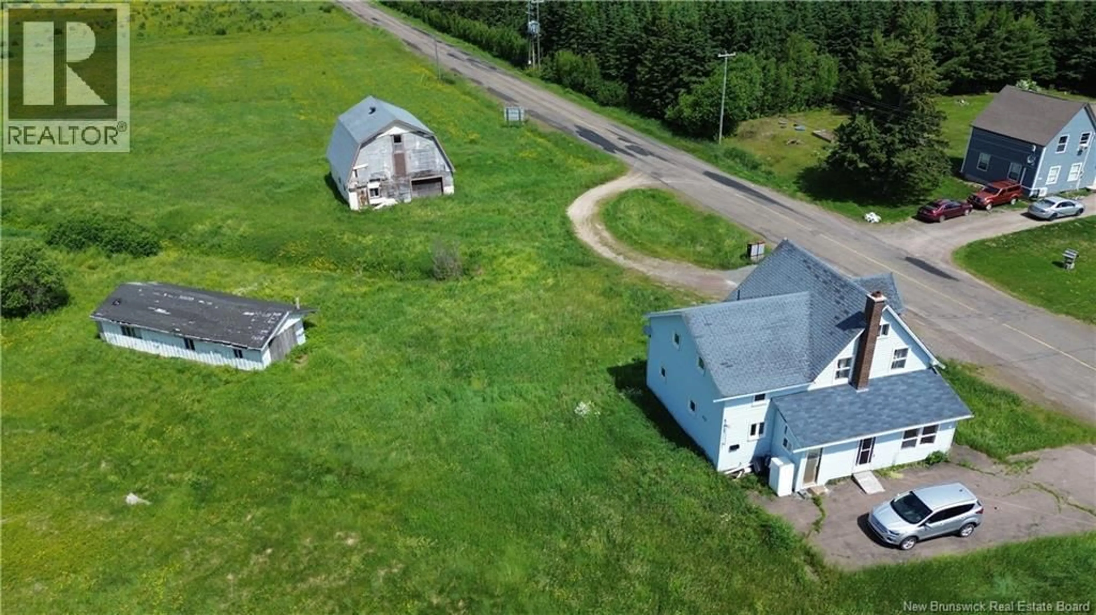 A pic from outside/outdoor area/front of a property/back of a property/a pic from drone, building for 5106 ROUTE 495, Sainte-Marie-De-Kent New Brunswick E4S1Z8