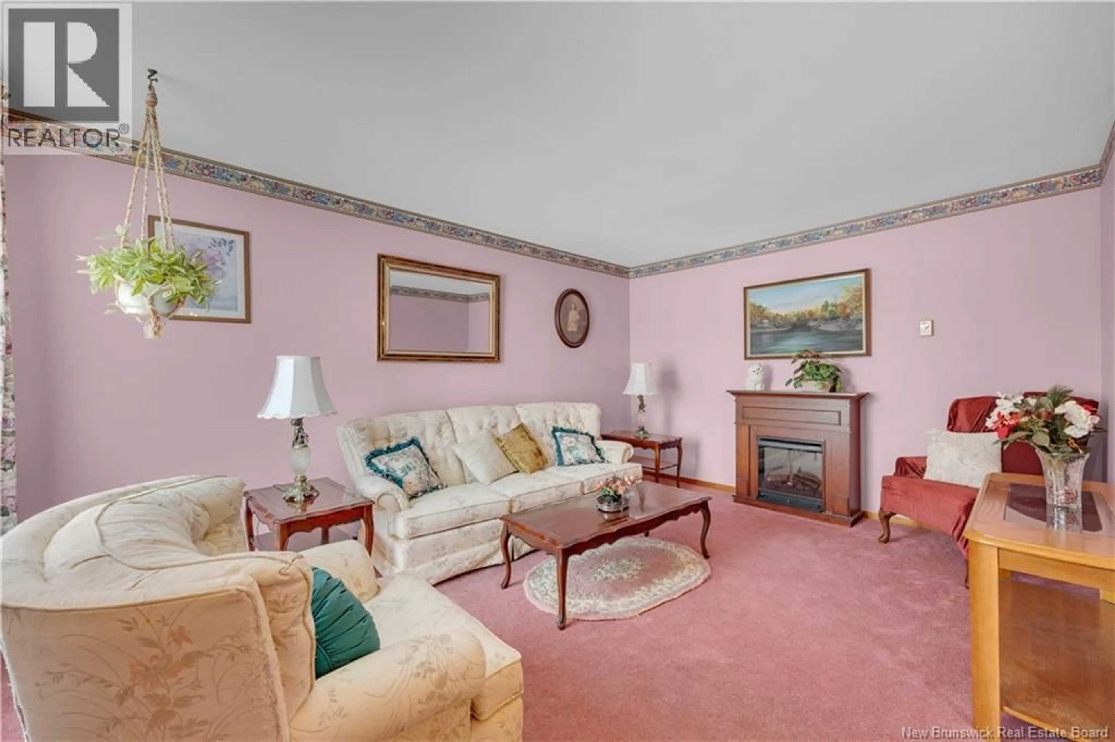 Living room with furniture, carpet floor for 129 BOYANER CRESCENT, Saint John New Brunswick E2J4C8