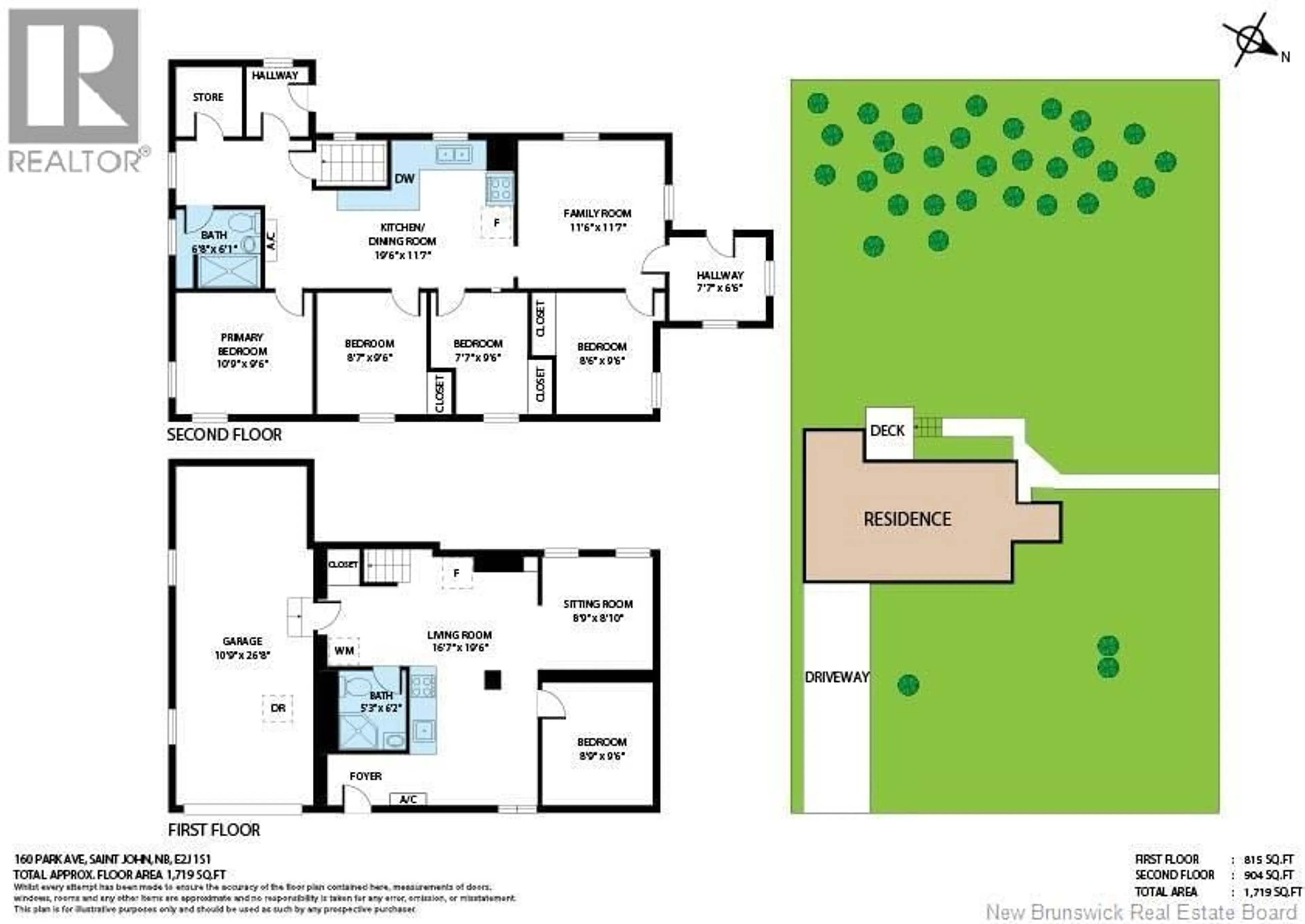 Floor plan for 160 PARK AVENUE, Saint John New Brunswick E2J3Y7
