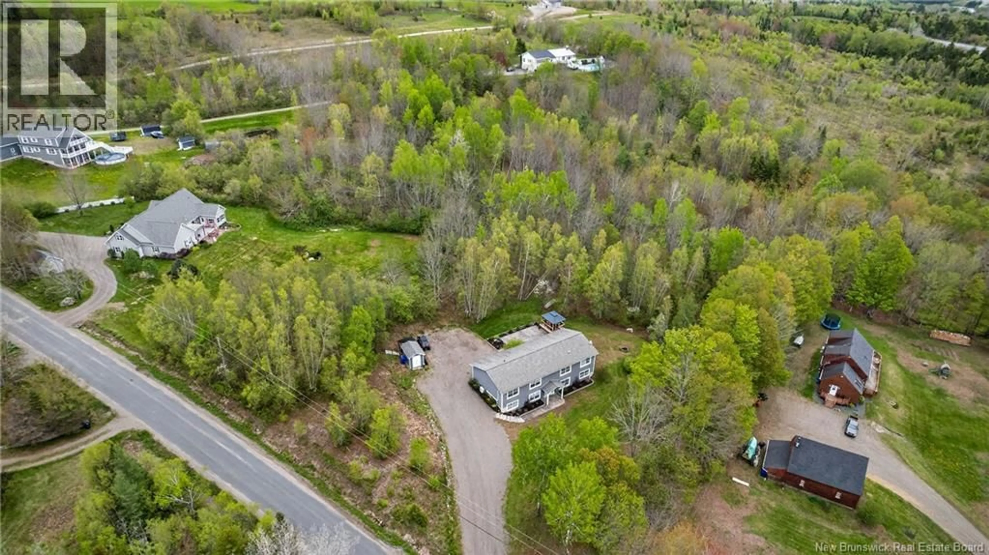 A pic from outside/outdoor area/front of a property/back of a property/a pic from drone, unknown for 74 ST DAVID RIDGE ROAD, Oak Bay New Brunswick E3L4P6