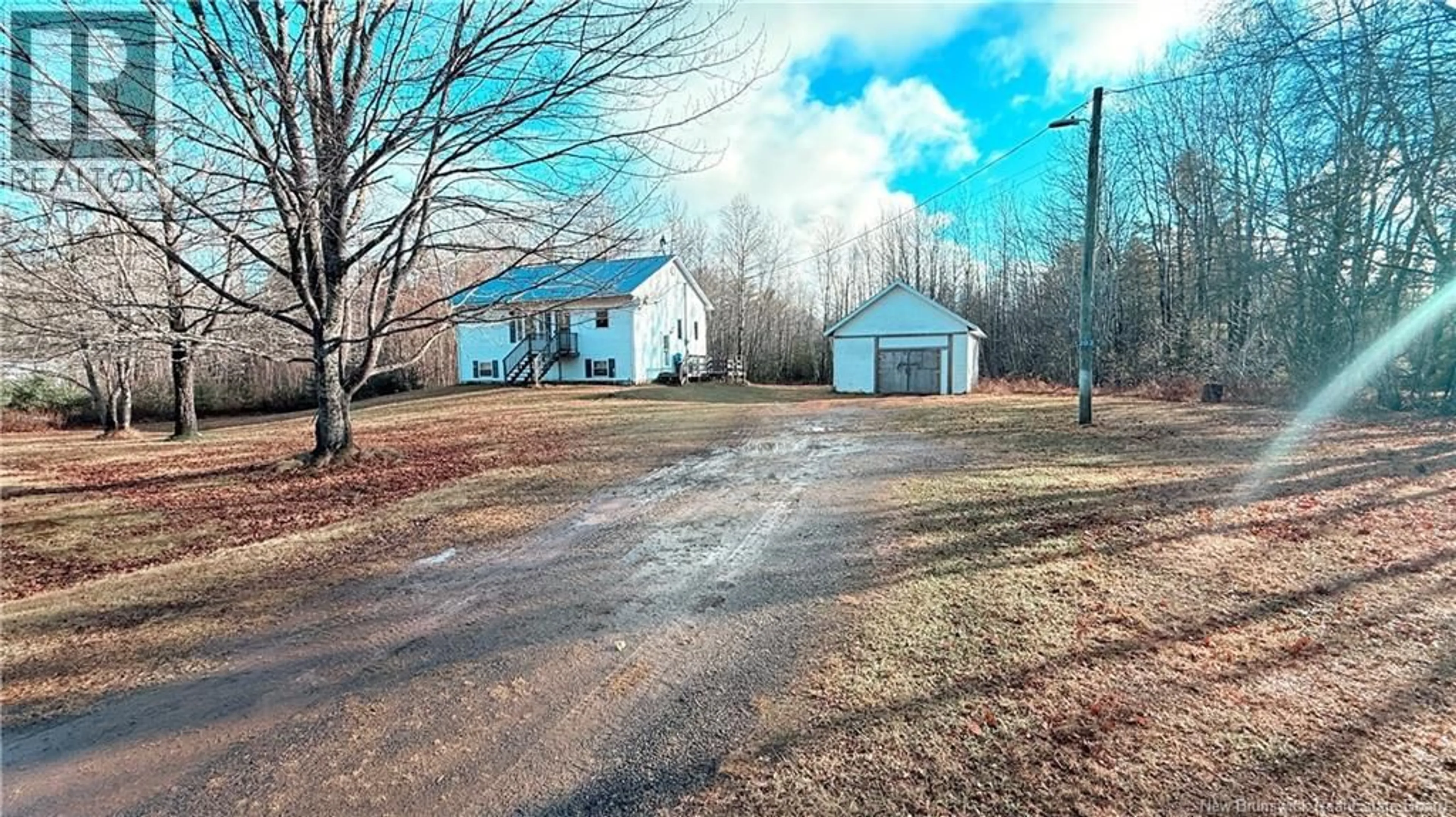 A pic from outside/outdoor area/front of a property/back of a property/a pic from drone, unknown for 203 NEW ENGLAND SETTLEMENT ROAD, New England Settlement New Brunswick E4B3S6