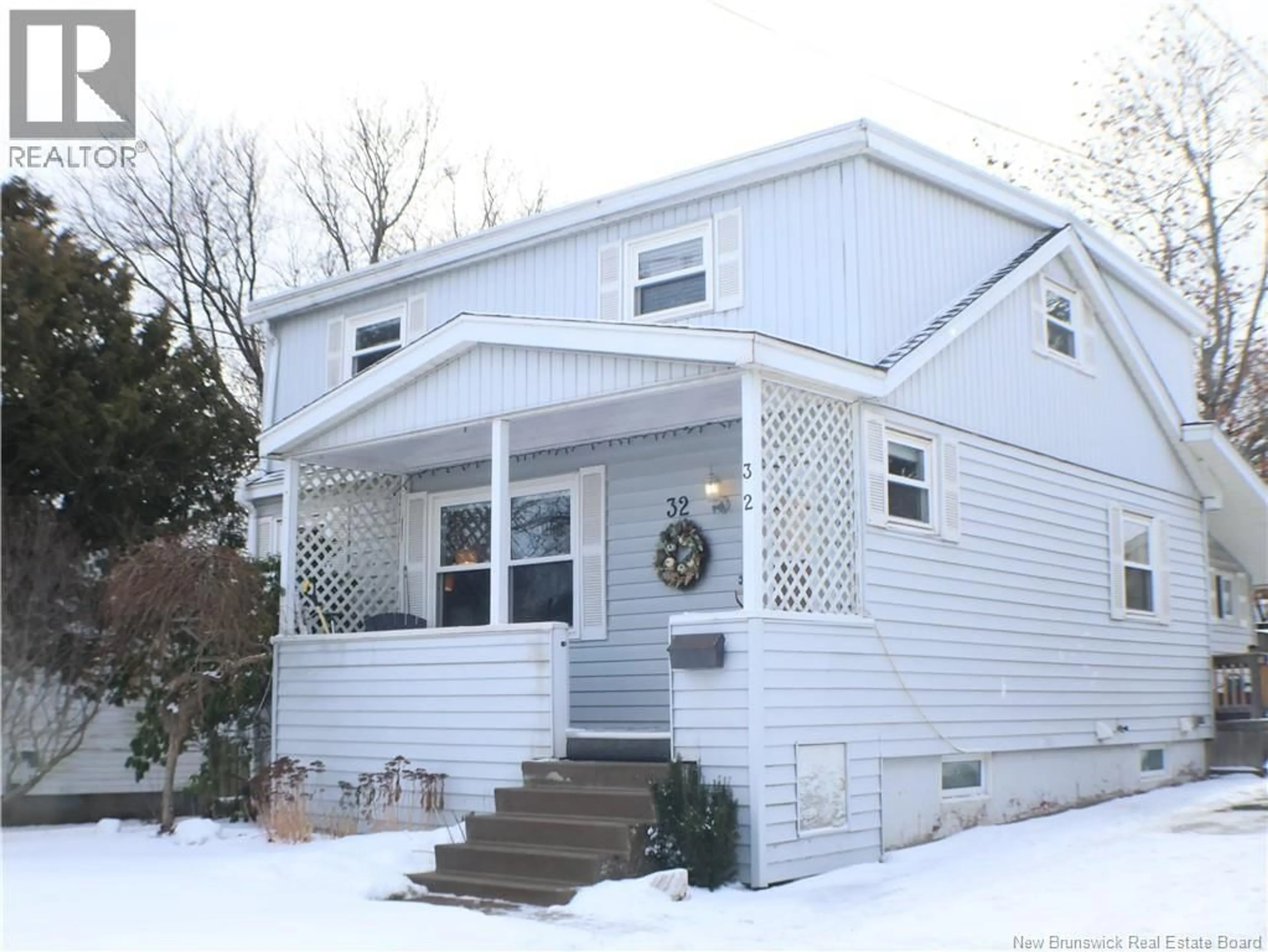 Home with vinyl exterior material, street for 32 CONNAUGHT AVENUE, Moncton New Brunswick E1C3N5