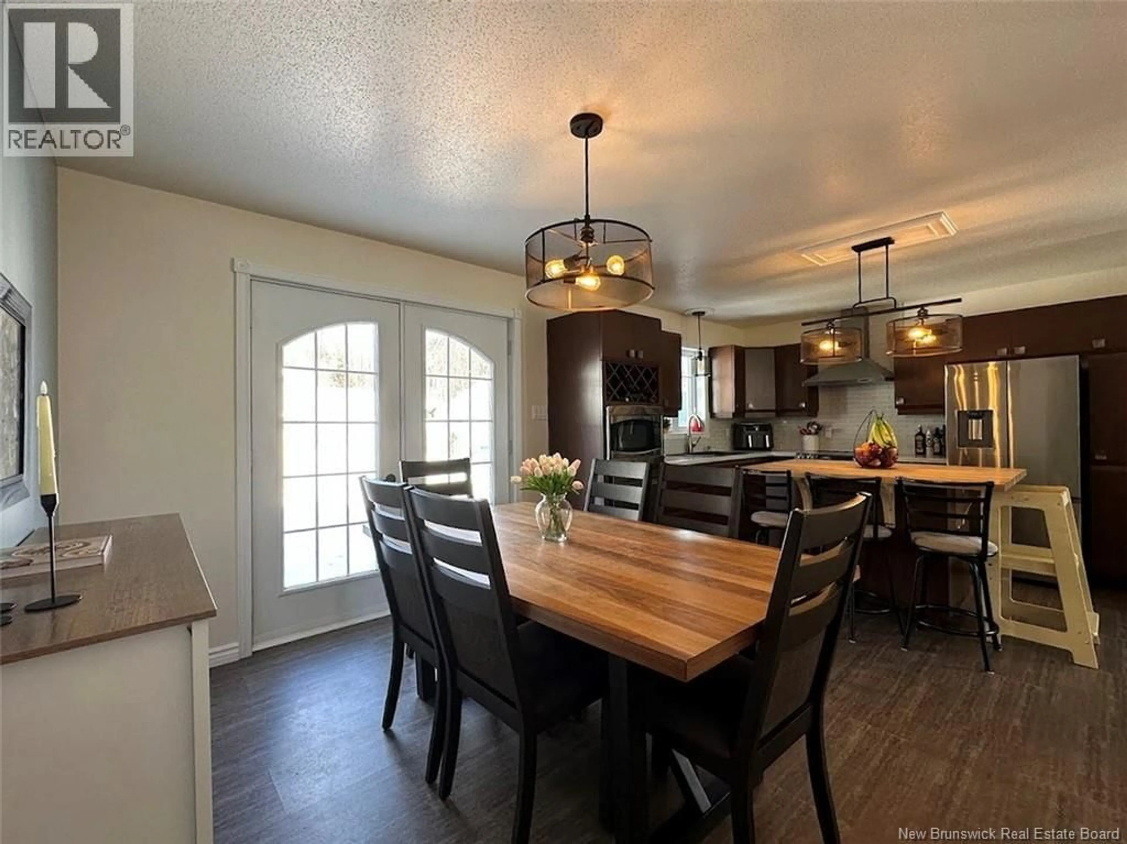 Dining room, wood/laminate floor for 51 AQUEDUC STREET, Saint-Jacques New Brunswick E7B1R1