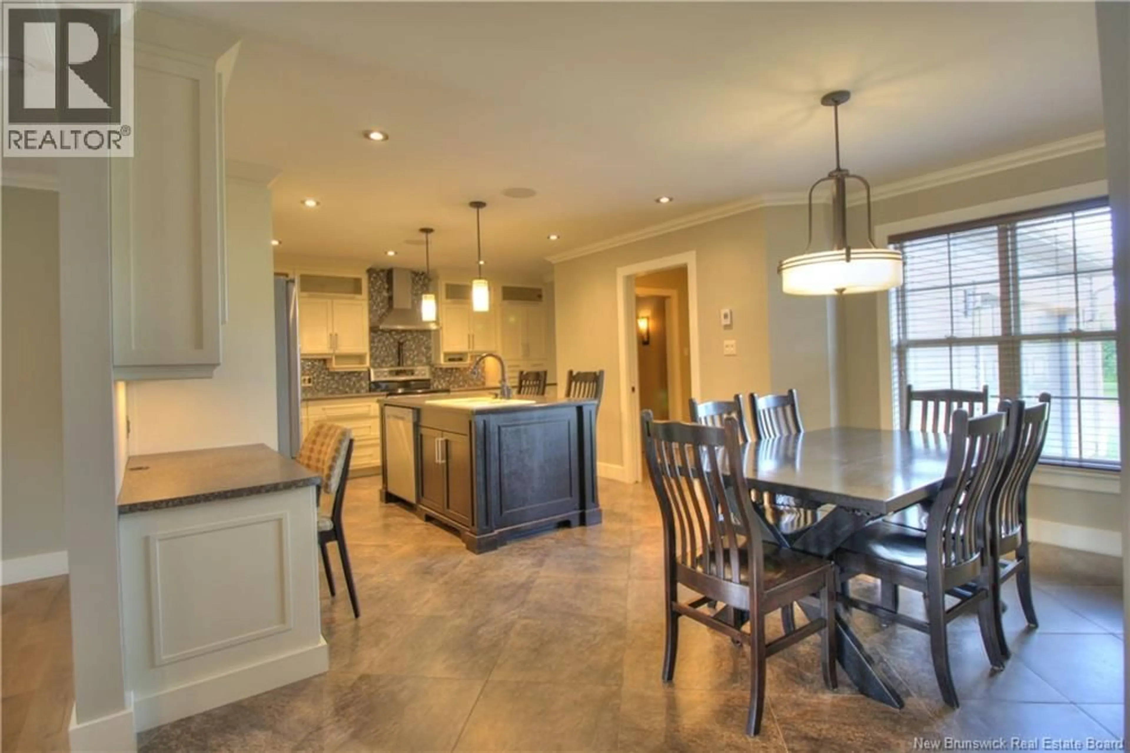 Open concept kitchen, ceramic/tile floor for 111 AURELE CORMIER STREET, Shediac New Brunswick E4P9C1