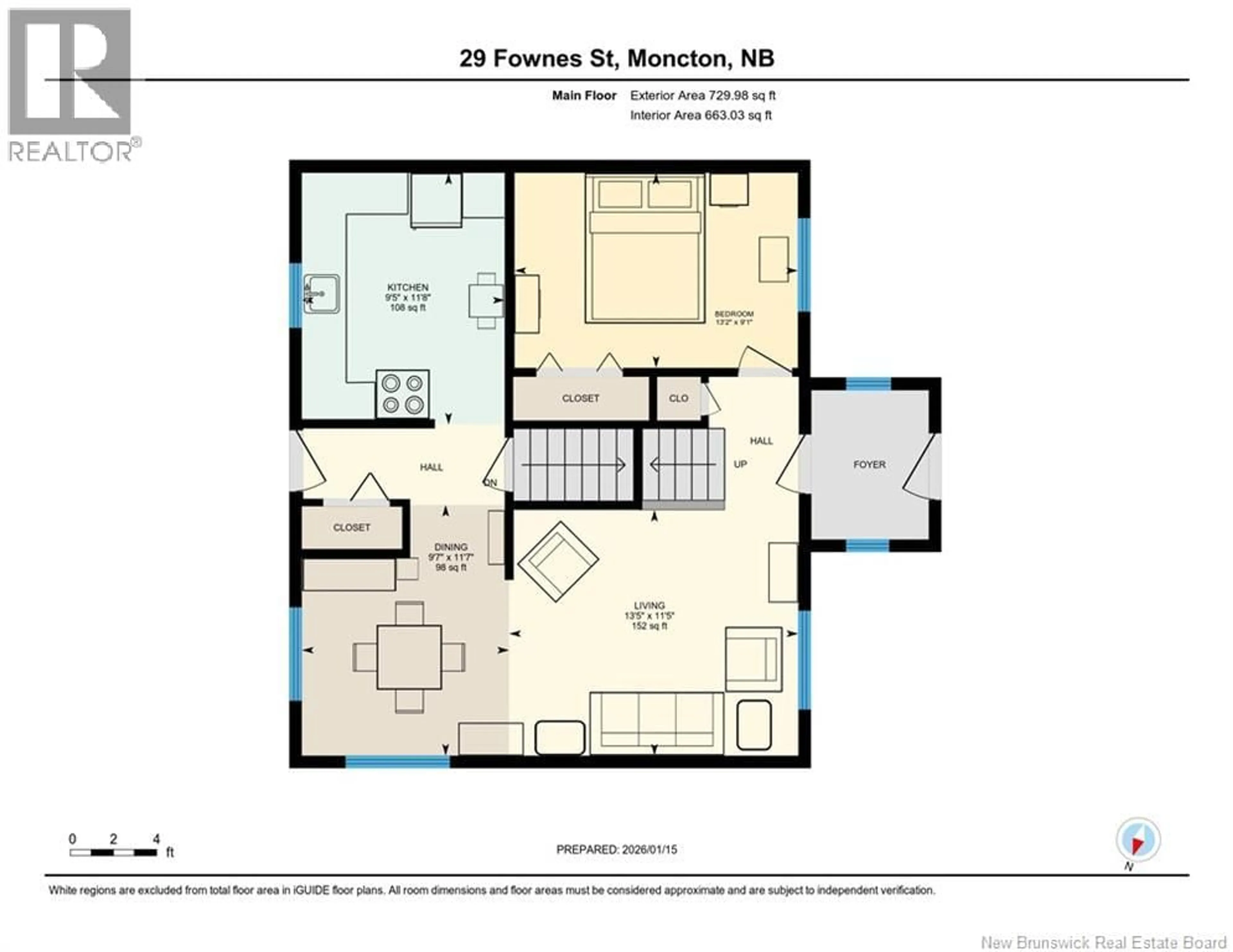 Floor plan for 29 FOWNES, Moncton New Brunswick E1E3N2