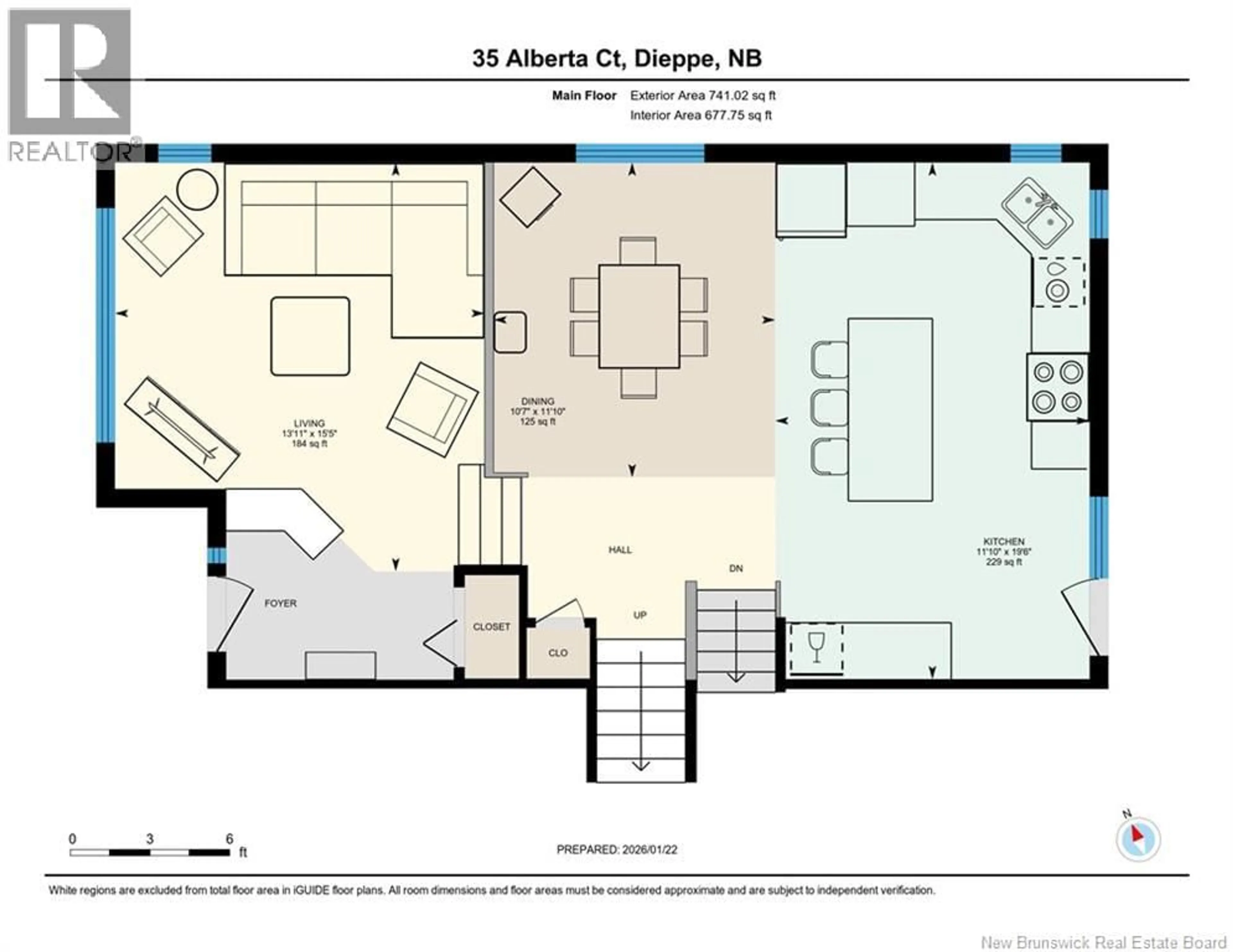 Floor plan for 35 ALBERTA COURT, Dieppe New Brunswick E1A6Z1