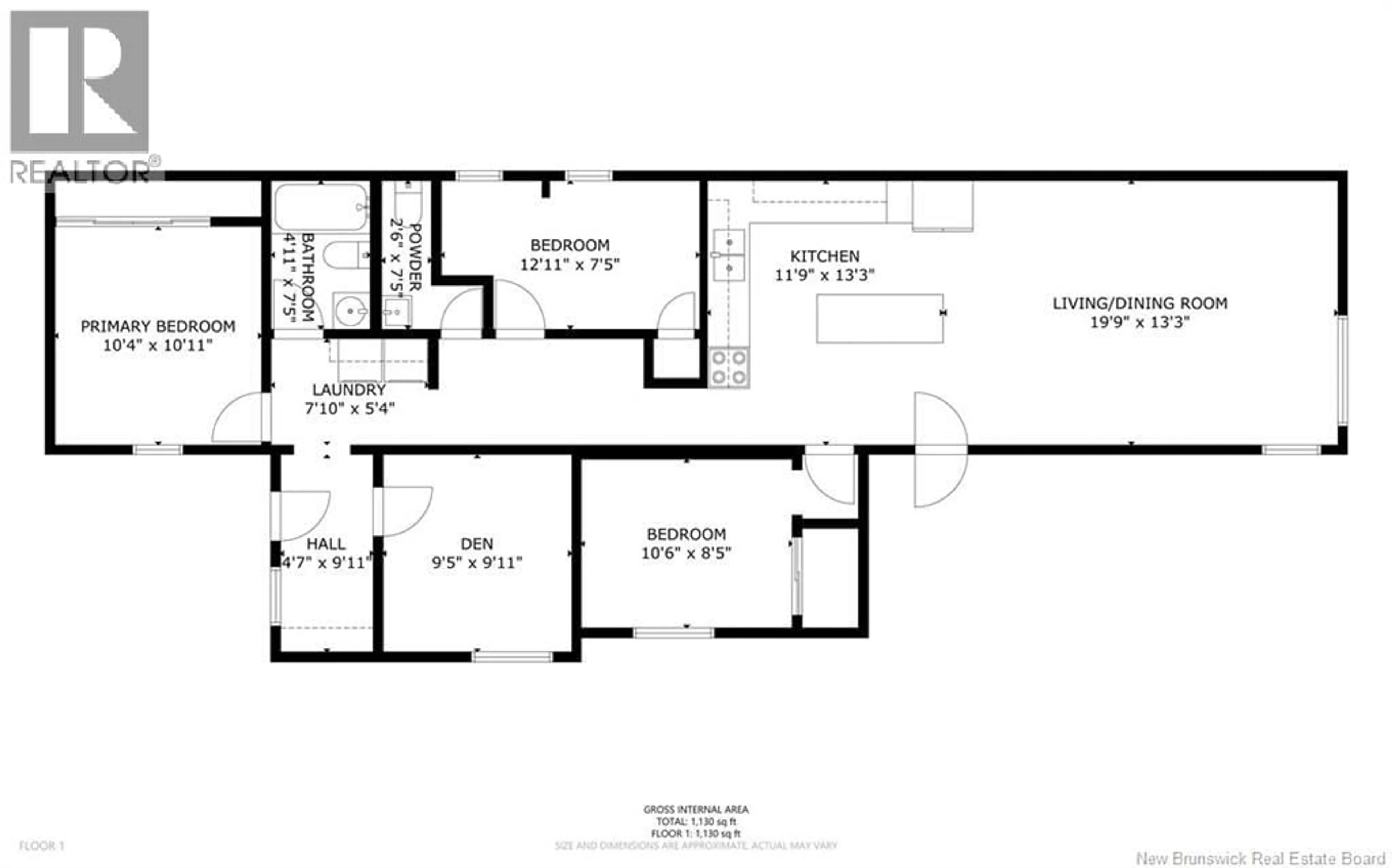 Floor plan for 27 HILL STREET, Lincoln New Brunswick E3B6W2